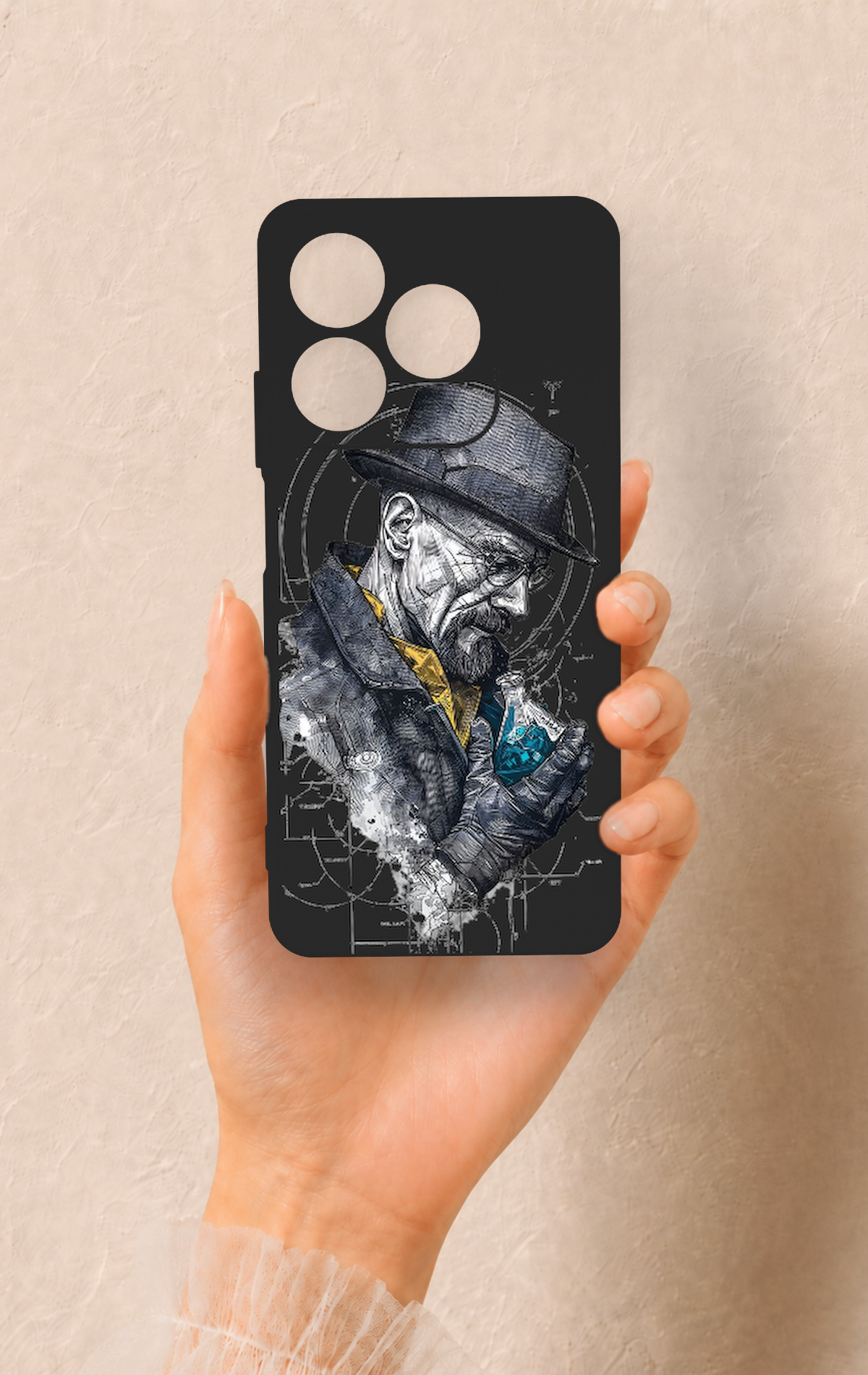 Realme C63 Uyumlu Walter White Desenli Silikon Kılıf