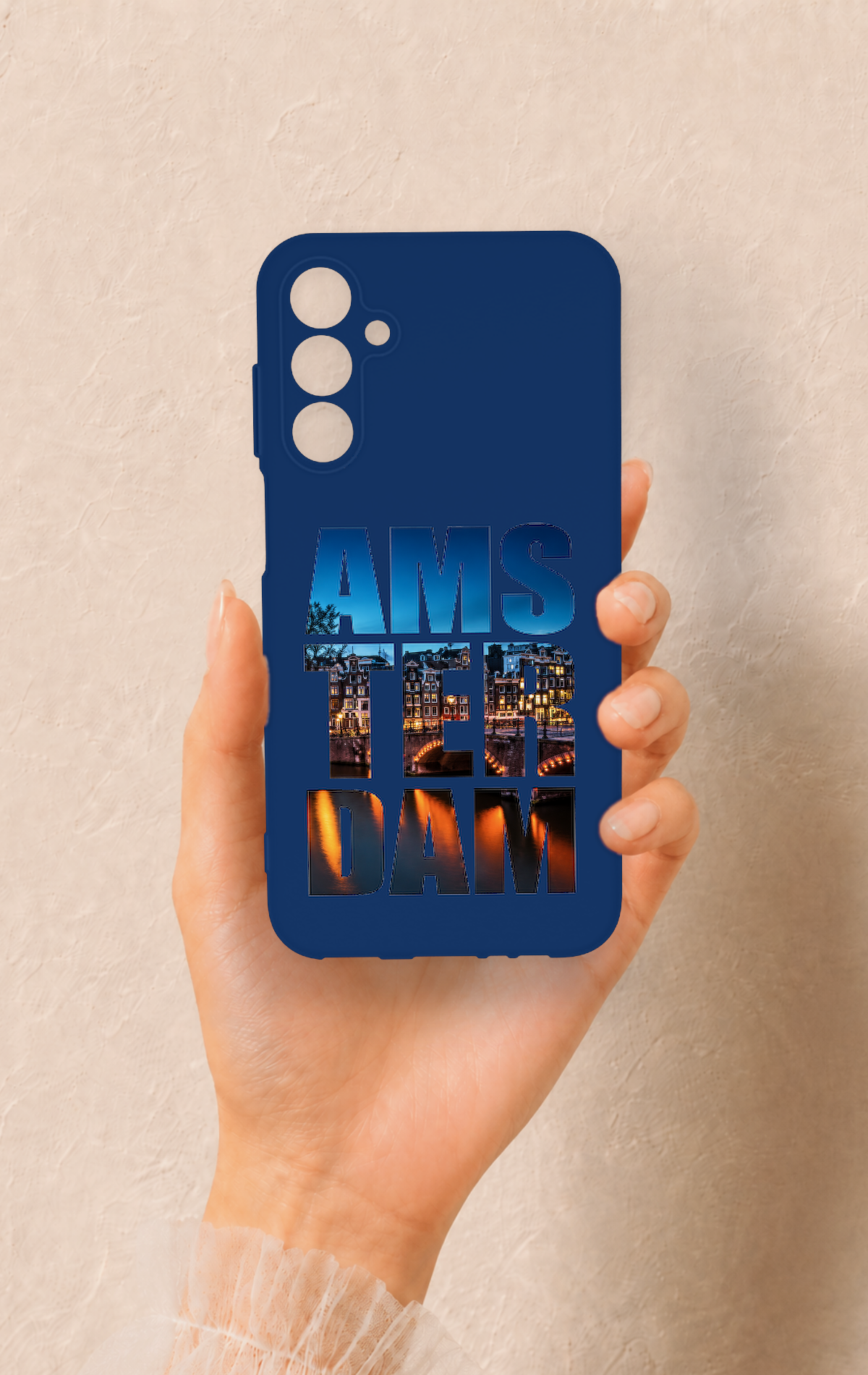 Samsung A15 Uyumlu Amsterdam Desenli Silikon Kılıf