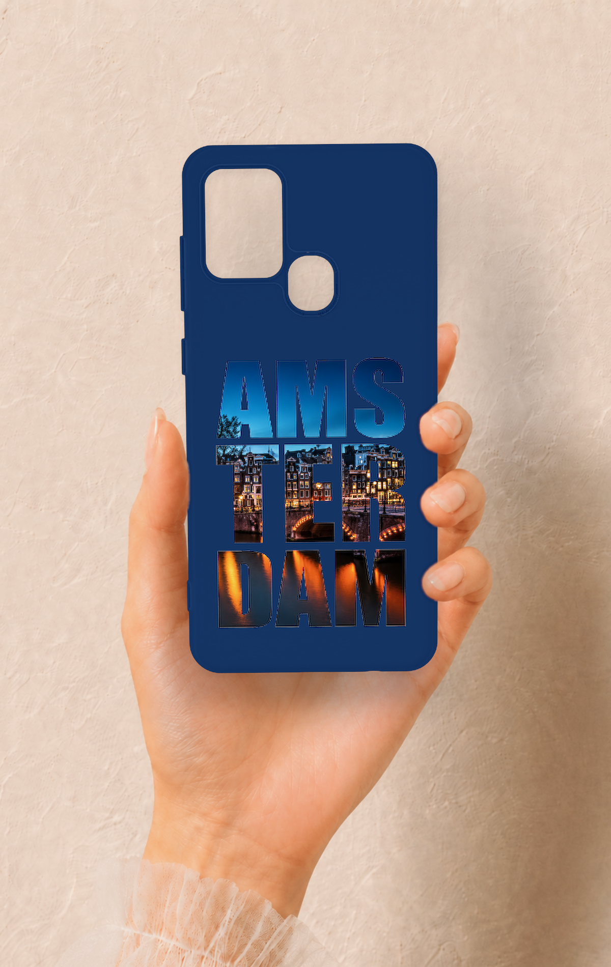 Samsung A21S Uyumlu Amsterdam Desenli Silikon Kılıf