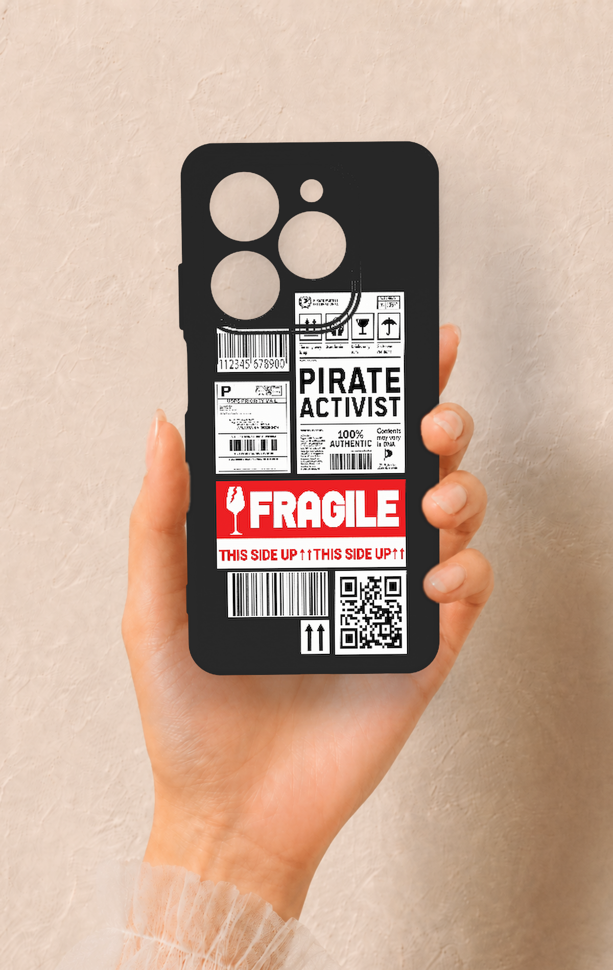Tecno Spark 20C Uyumlu Fragile Desenli Silikon Kılıf