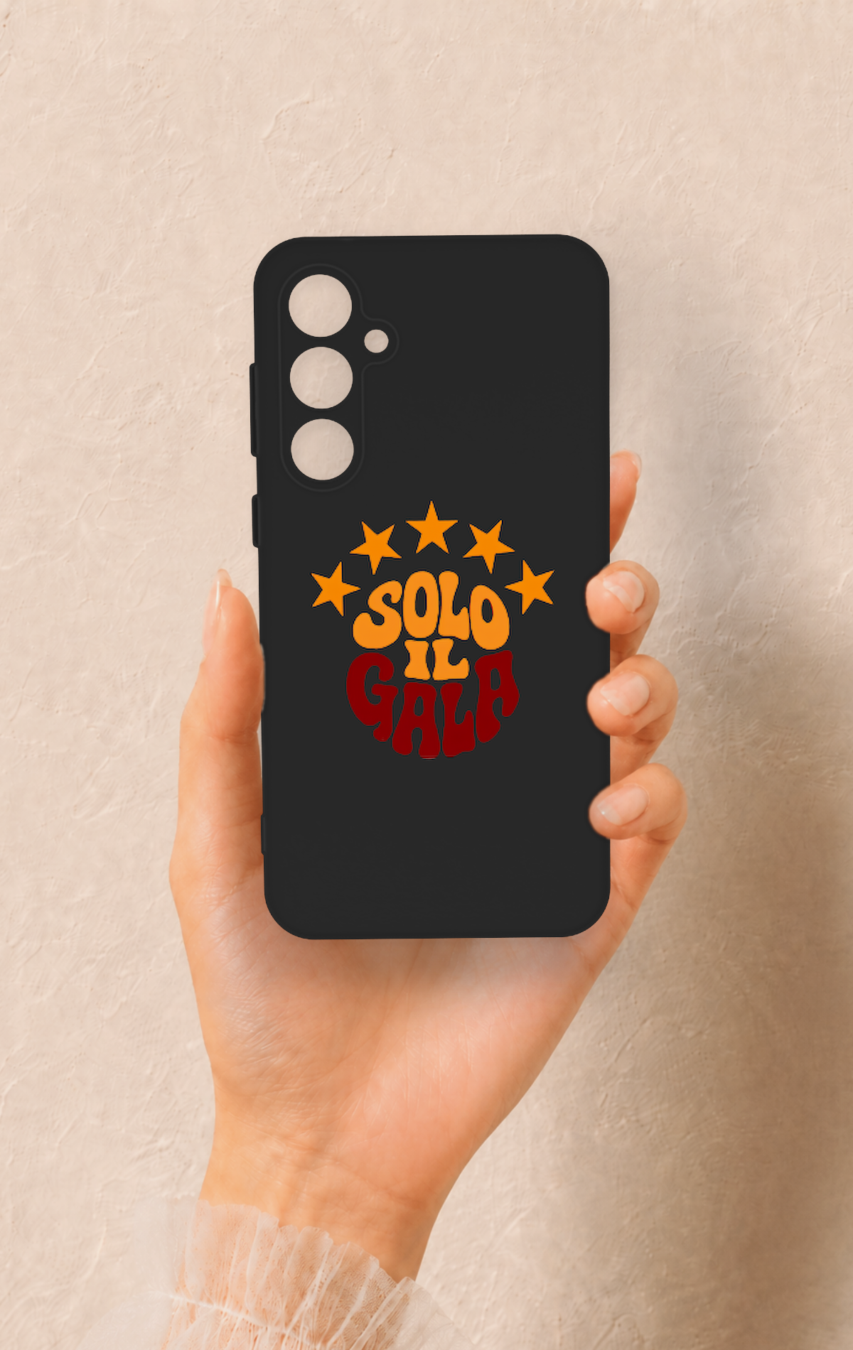 Samsung S23Fe Uyumlu Solo IL Gala Desenli Silikon Kılıf