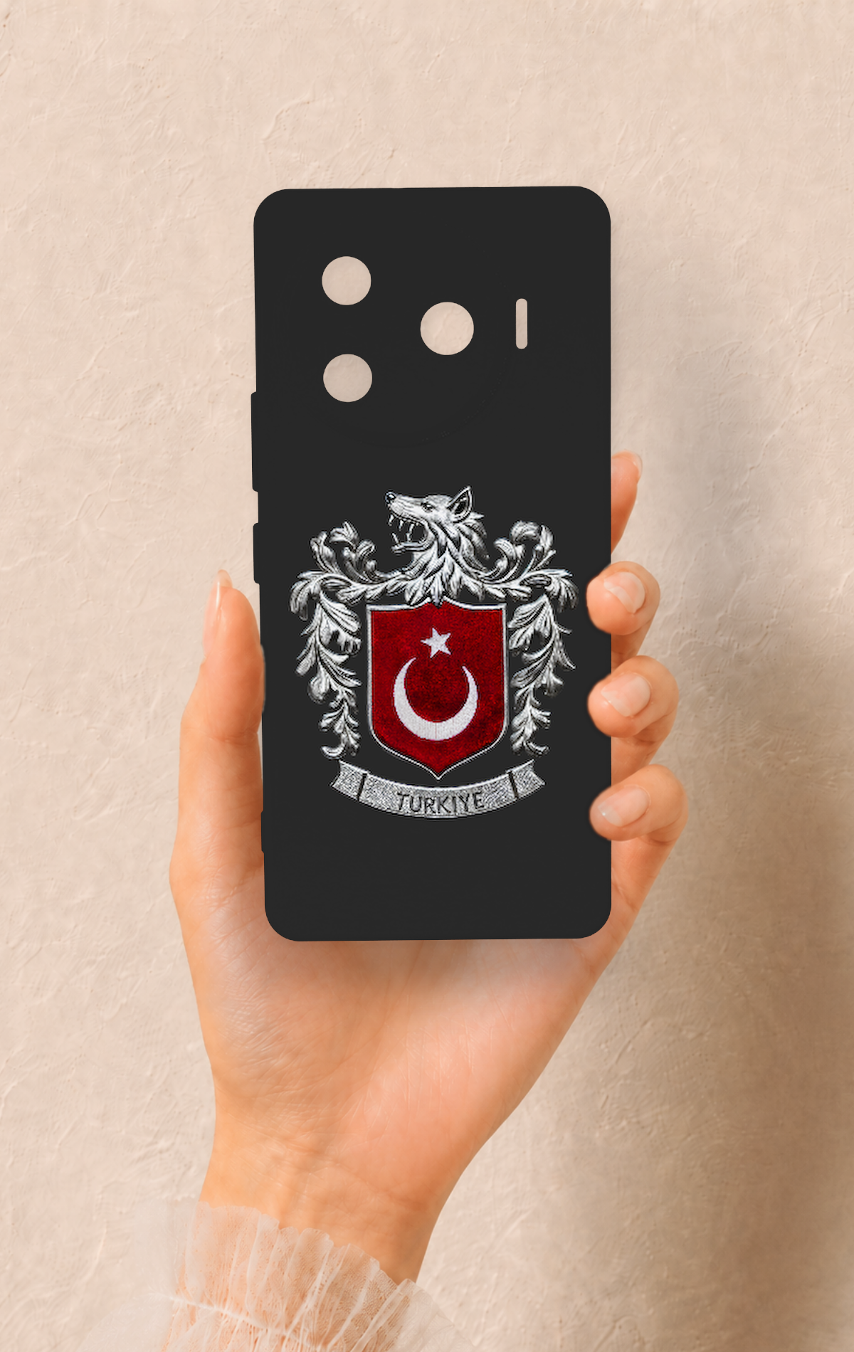 Tecno Camon 30 Pro 5G Uyumlu Türk Arma Desenli Silikon Kılıf