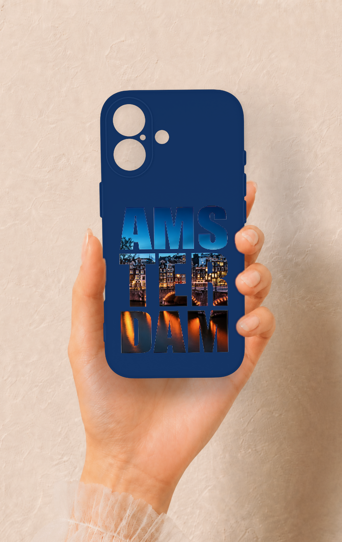 iPhone 17 Uyumlu Amsterdam Desenli Silikon Kılıf