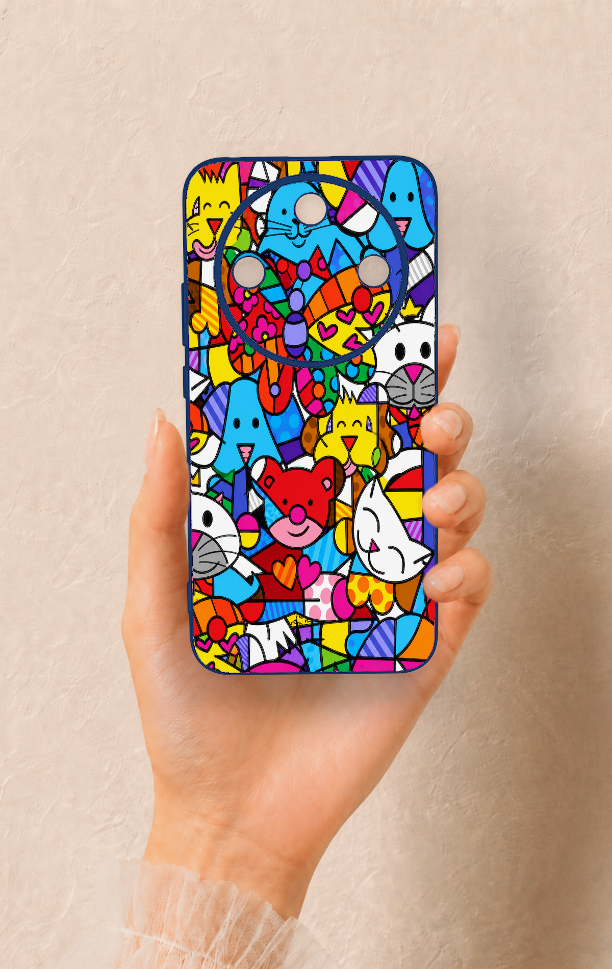 Honor Magic 8 Lite Uyumlu Britto Garden Desenli Silikon Kılıf