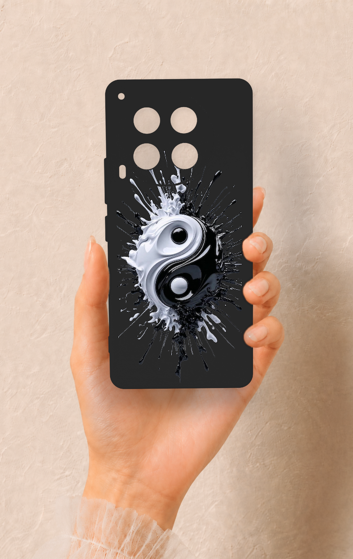 Tecno Camon 30 Uyumlu İyi ve Kötü Desenli Silikon Kılıf