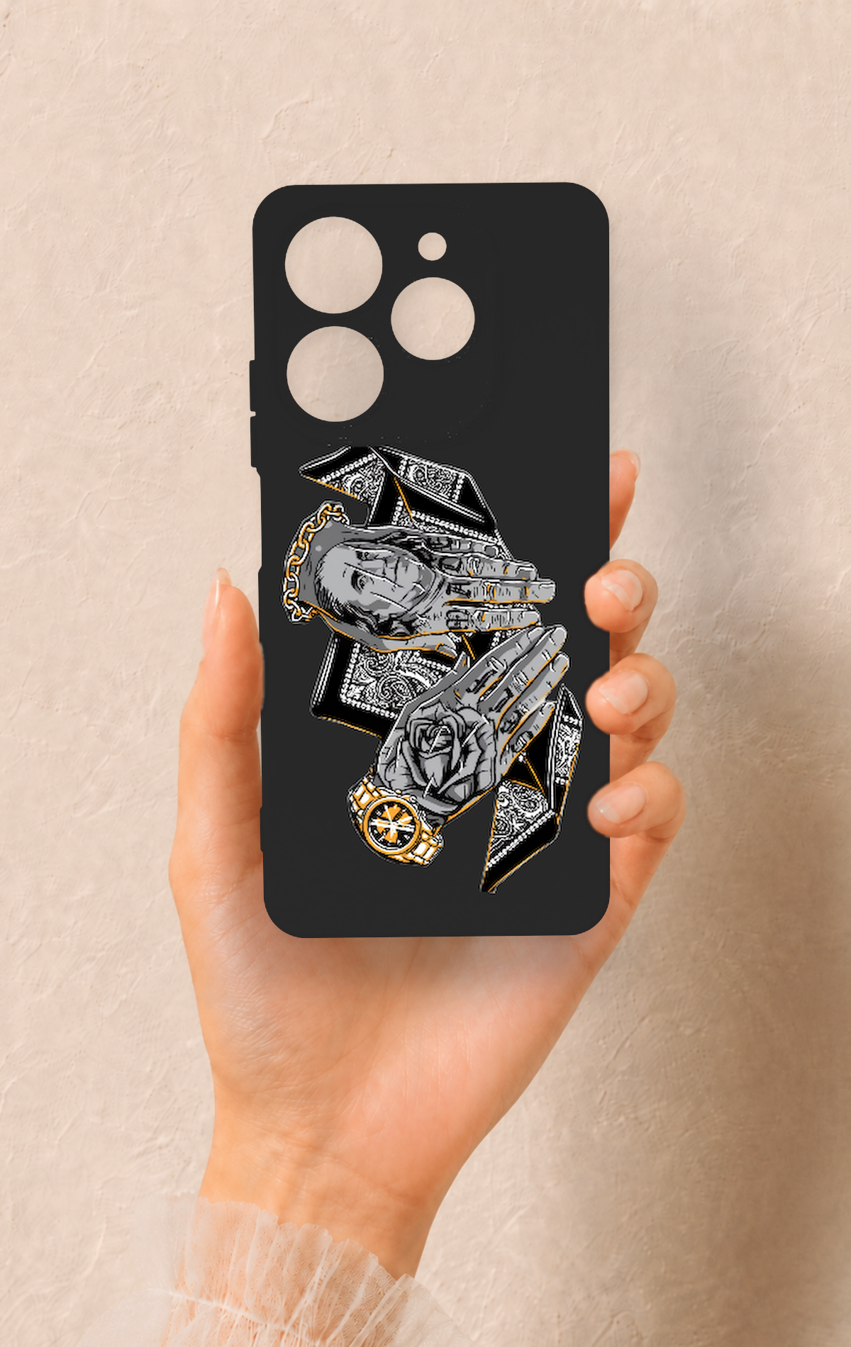 Tecno Spark 10 Pro Uyumlu Self Made Desenli Silikon Kılıf