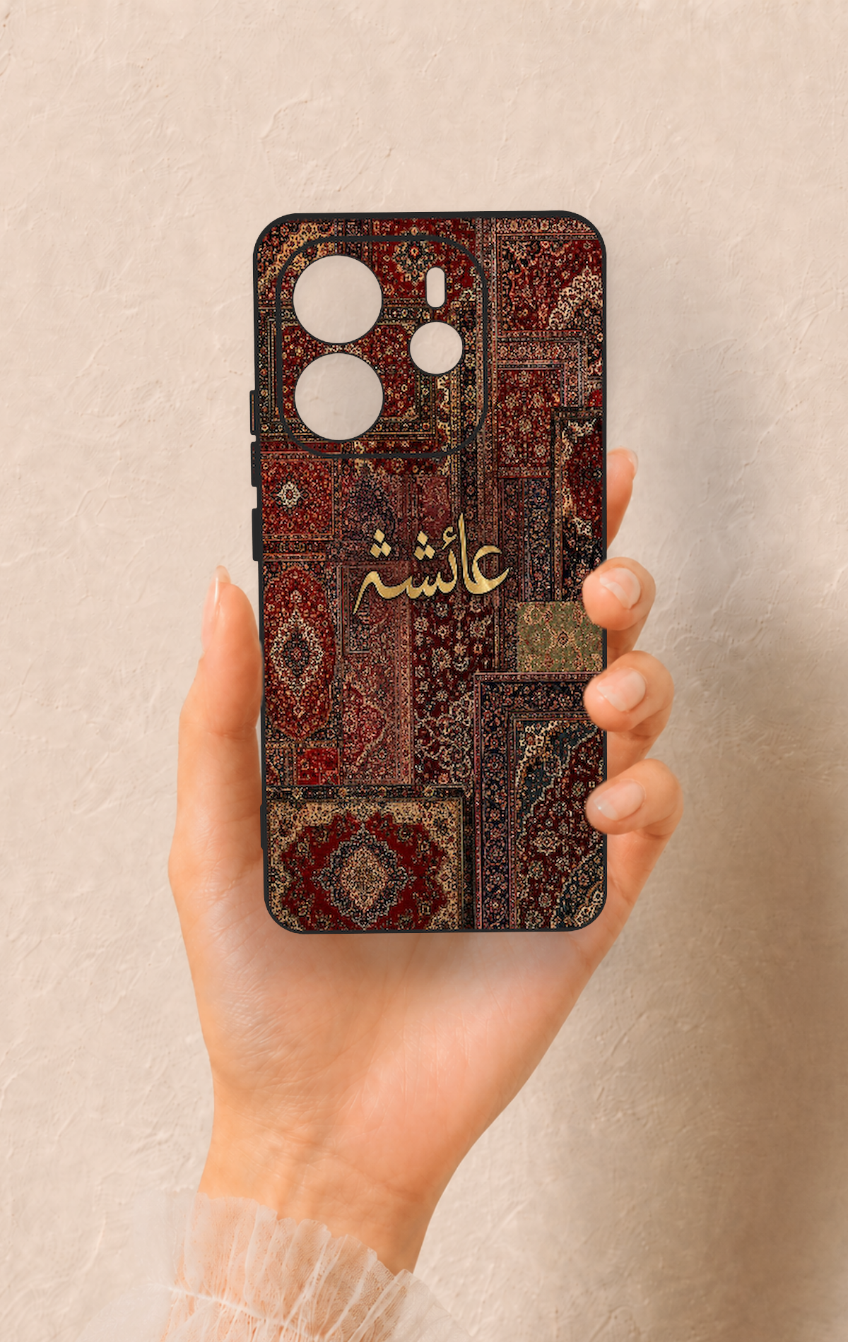 Redmi Note 14 4G Uyumlu Vintage Halı Desenli Silikon Kılıf