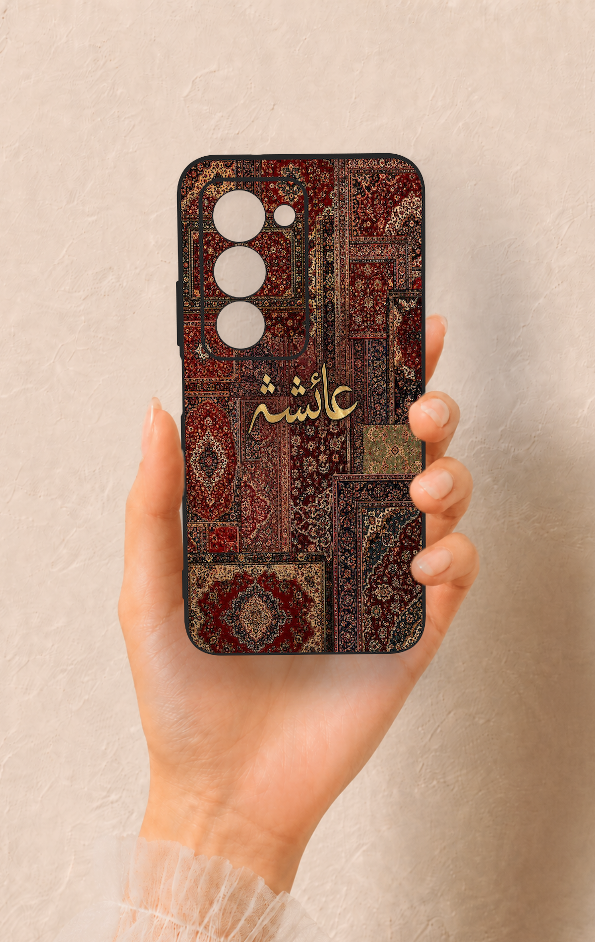 Redmi 15 5G Uyumlu Vintage Halı Desenli Silikon Kılıf