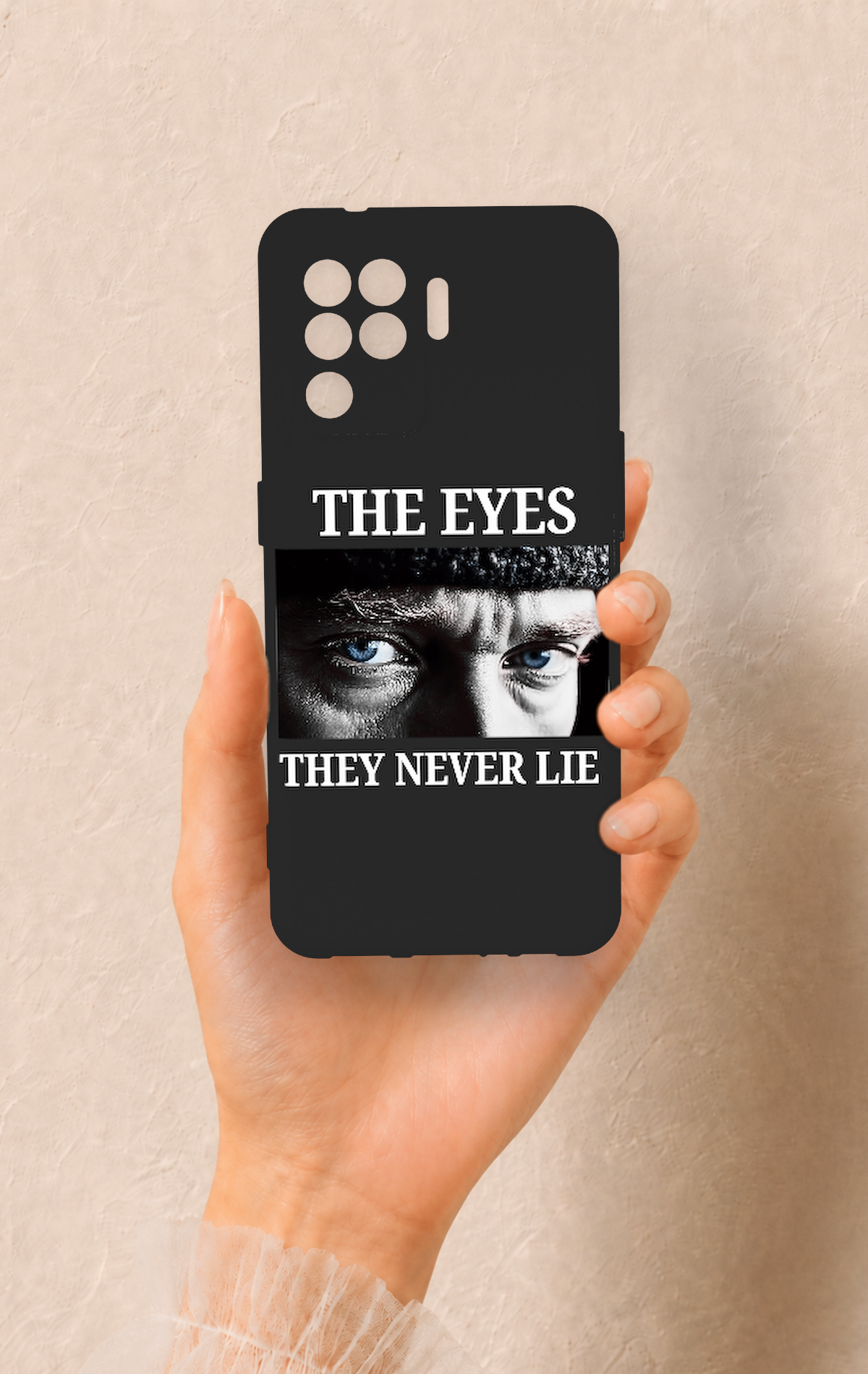 Oppo Reno 5 Lite Uyumlu Atatürk Eyes Desenli Silikon Kılıf