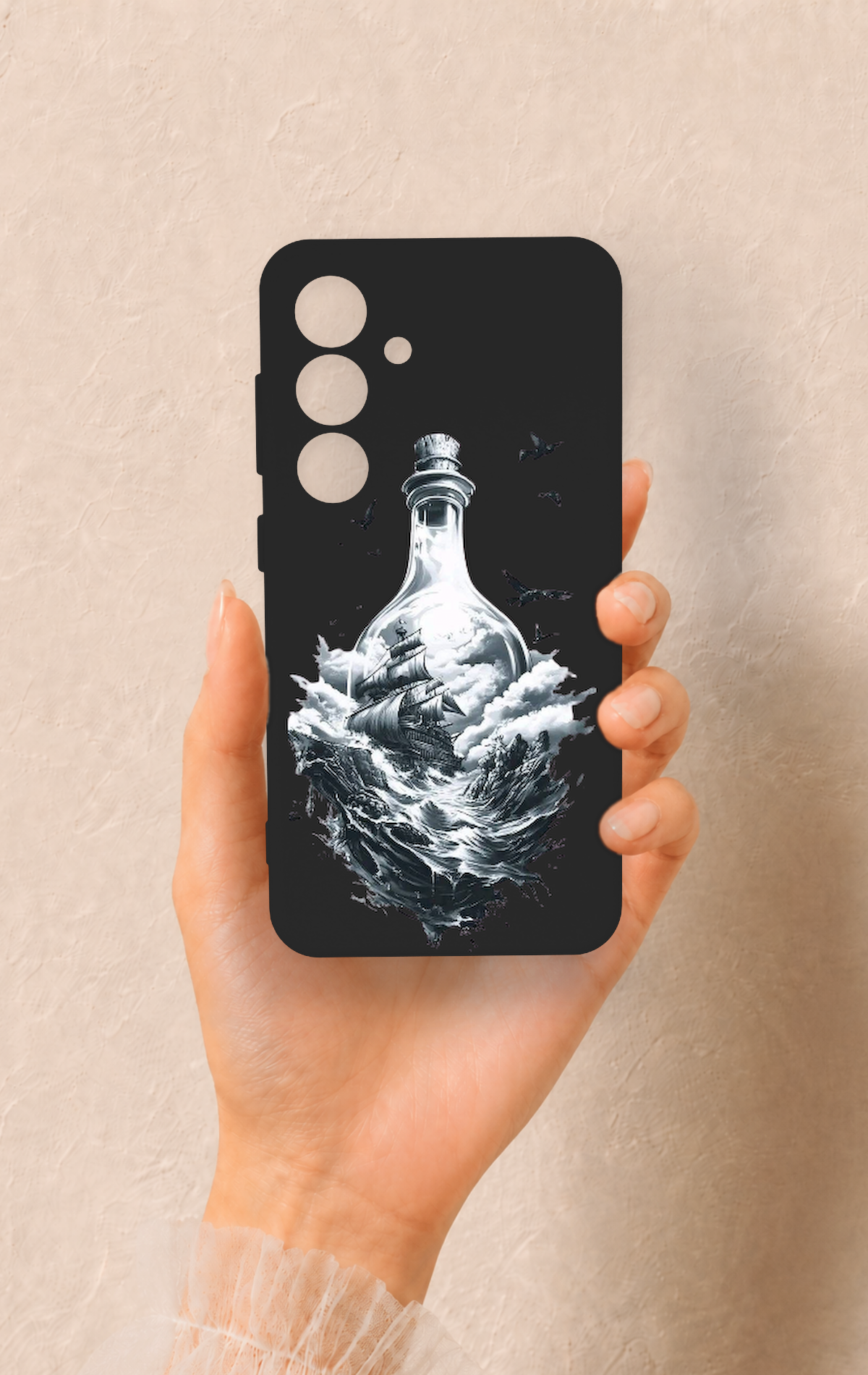Samsung S24 Uyumlu Secret Sea Desenli Silikon Kılıf