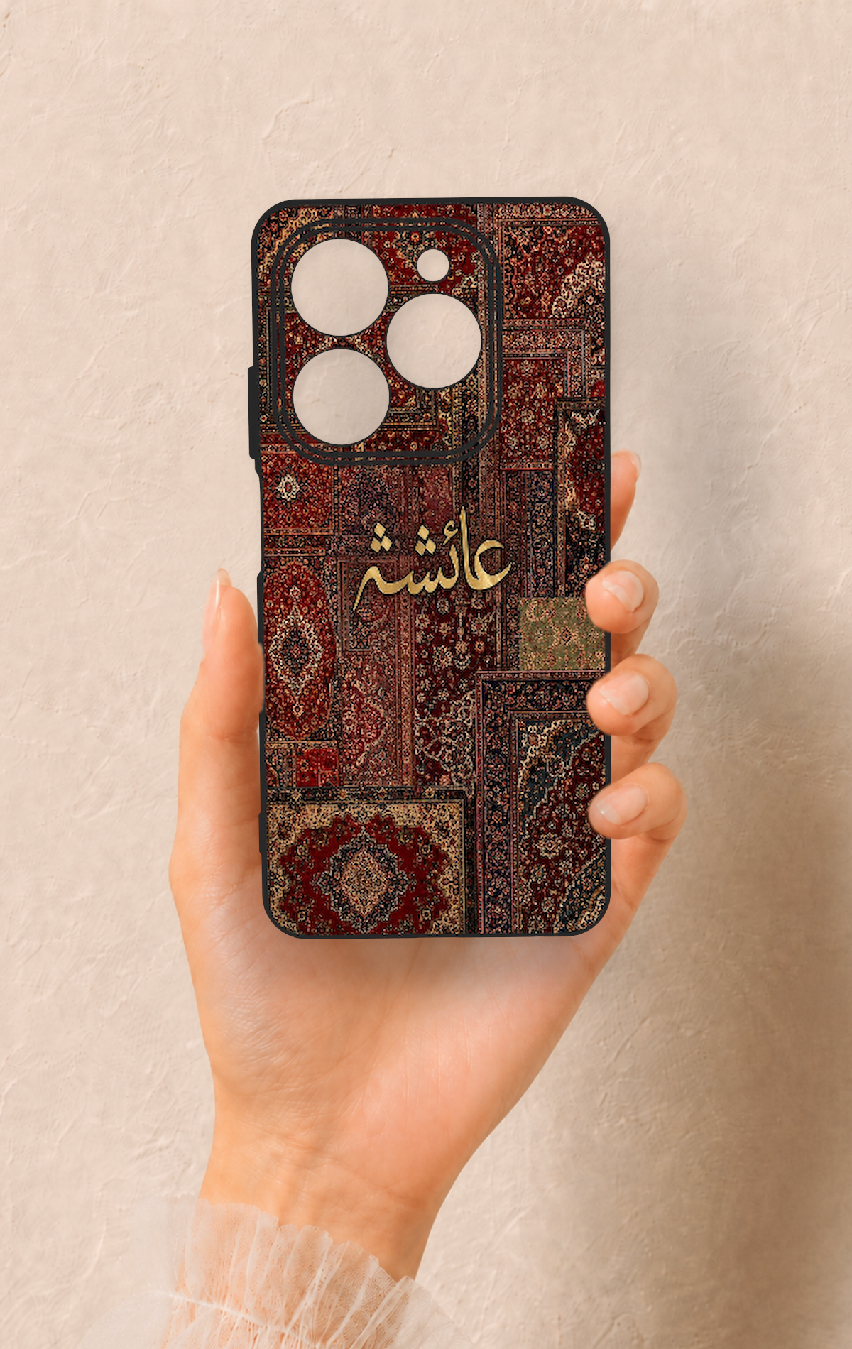Tecno Spark 20C Uyumlu Vintage Halı Desenli Silikon Kılıf