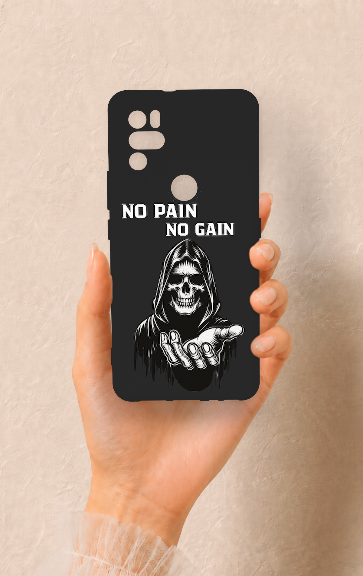 Omix X300 Uyumlu No Pain No Gain Desenli Silikon Kılıf