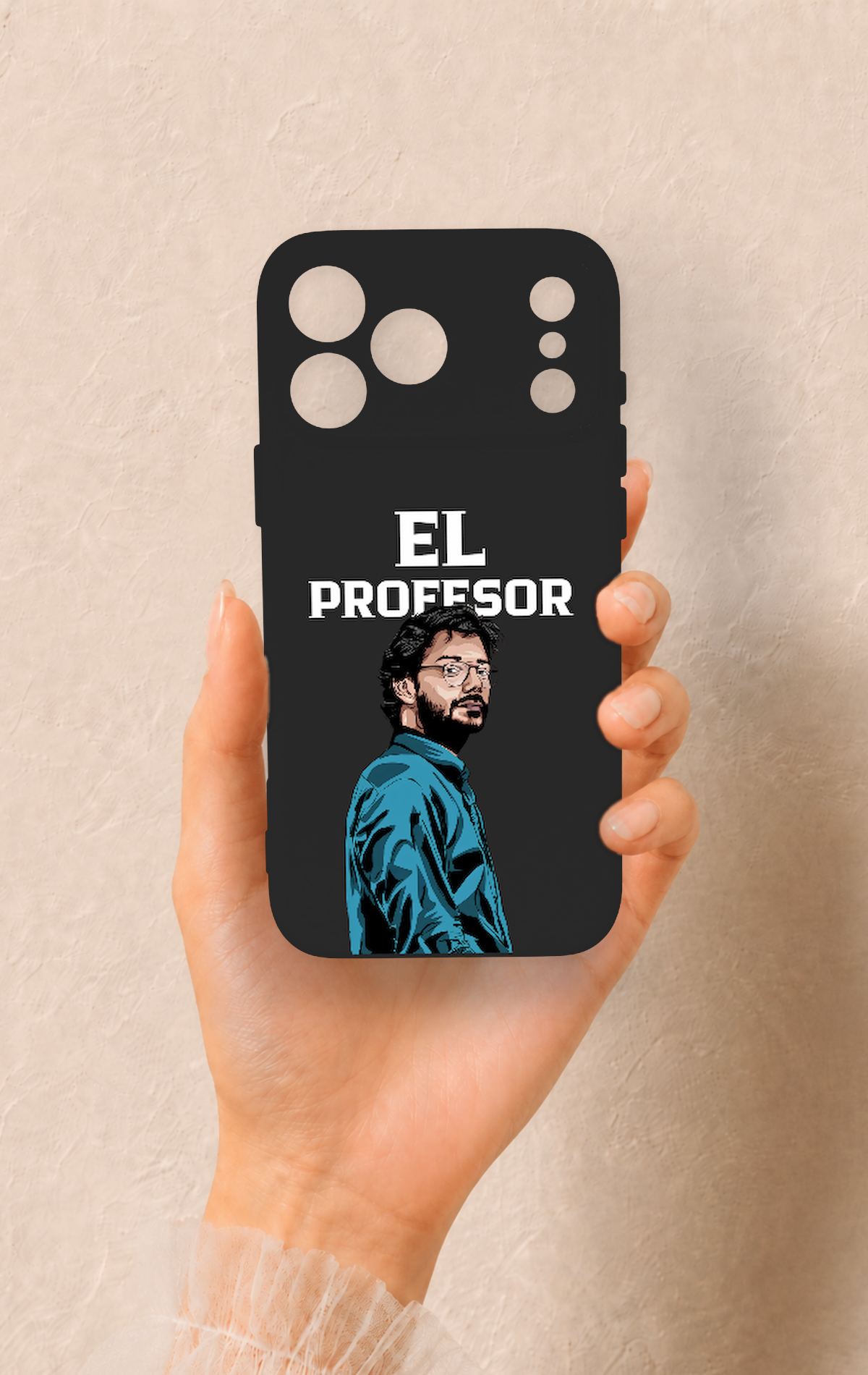 iPhone 17 Pro Max Uyumlu El Profesor Desenli Silikon Kılıf