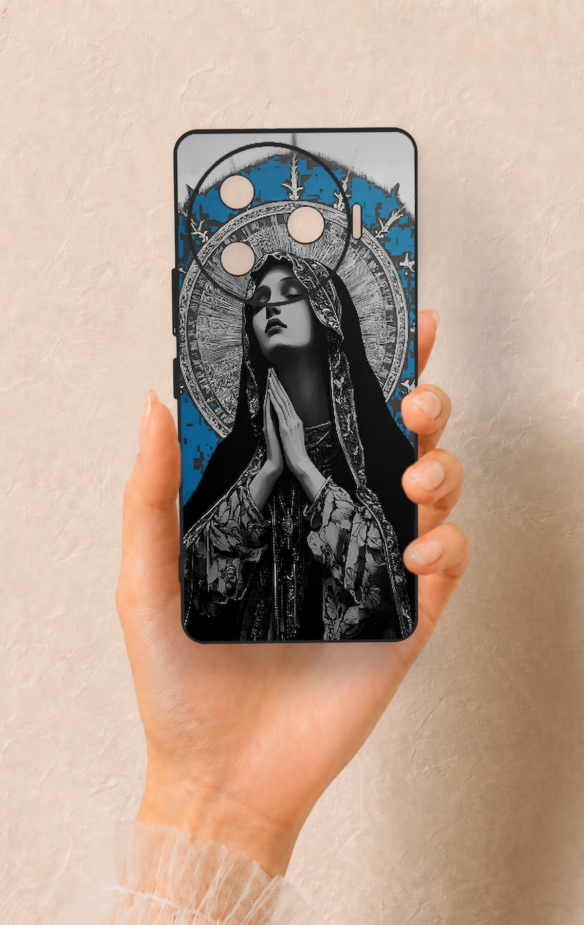 Tecno Camon 30 Pro 5G Uyumlu Rahibe Desenli Silikon Kılıf