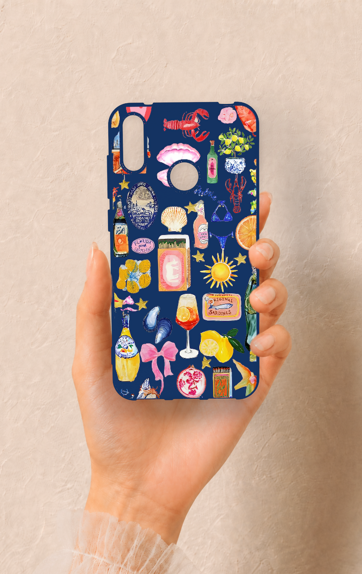 Huawei Y7 2019 Uyumlu Summer Desenli Silikon Kılıf