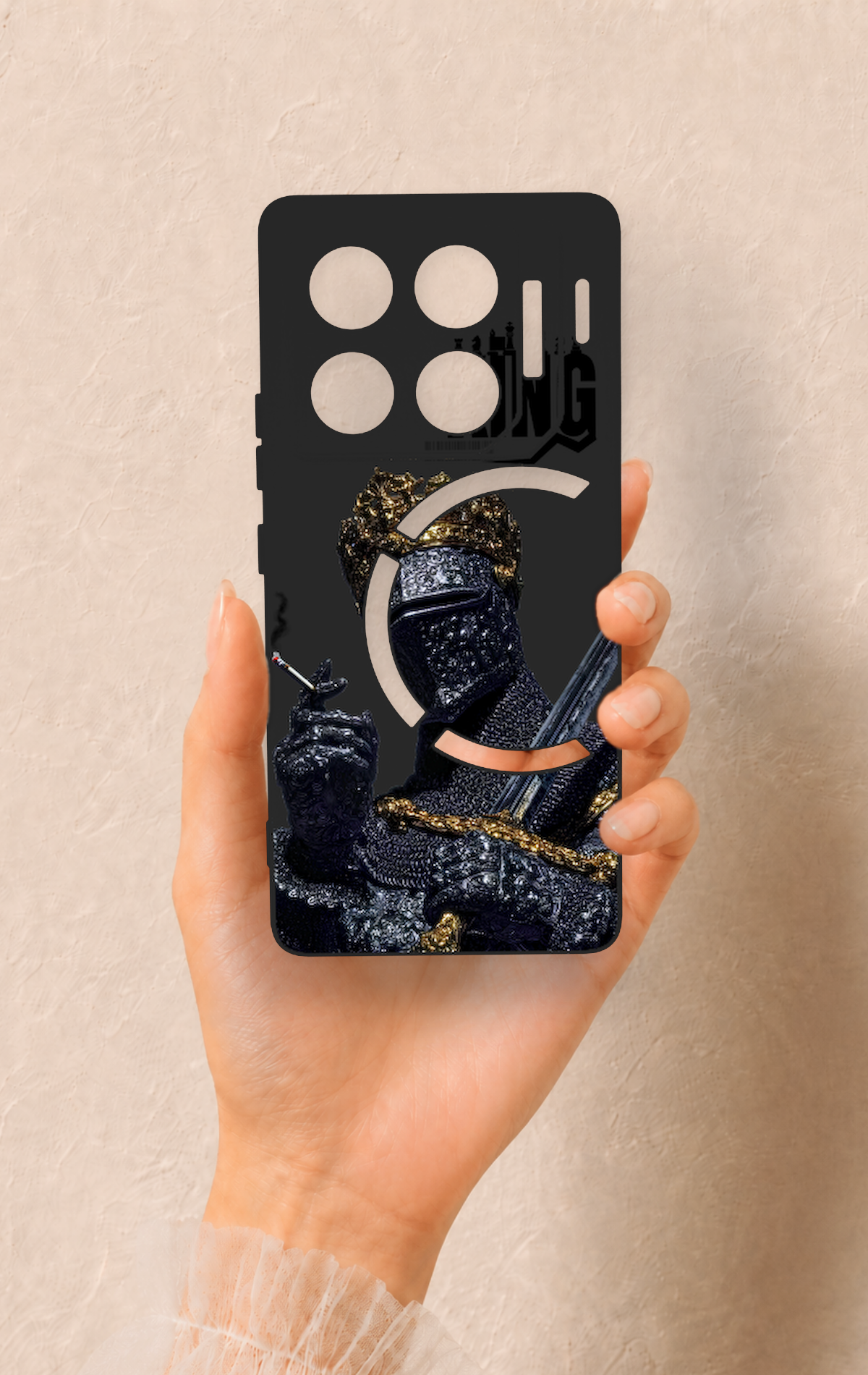 İnfinix Gt 20 Pro Uyumlu King Desenli Silikon Kılıf