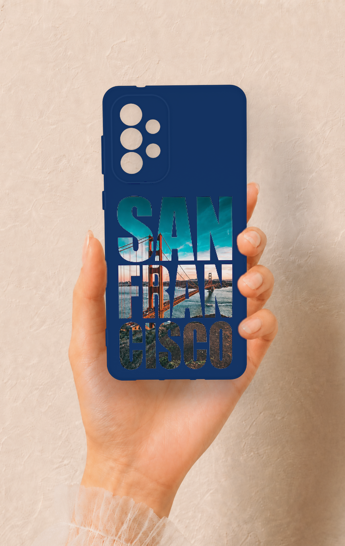 Samsung-A73 Uyumlu San Francisco Desenli Silikon Kılıf