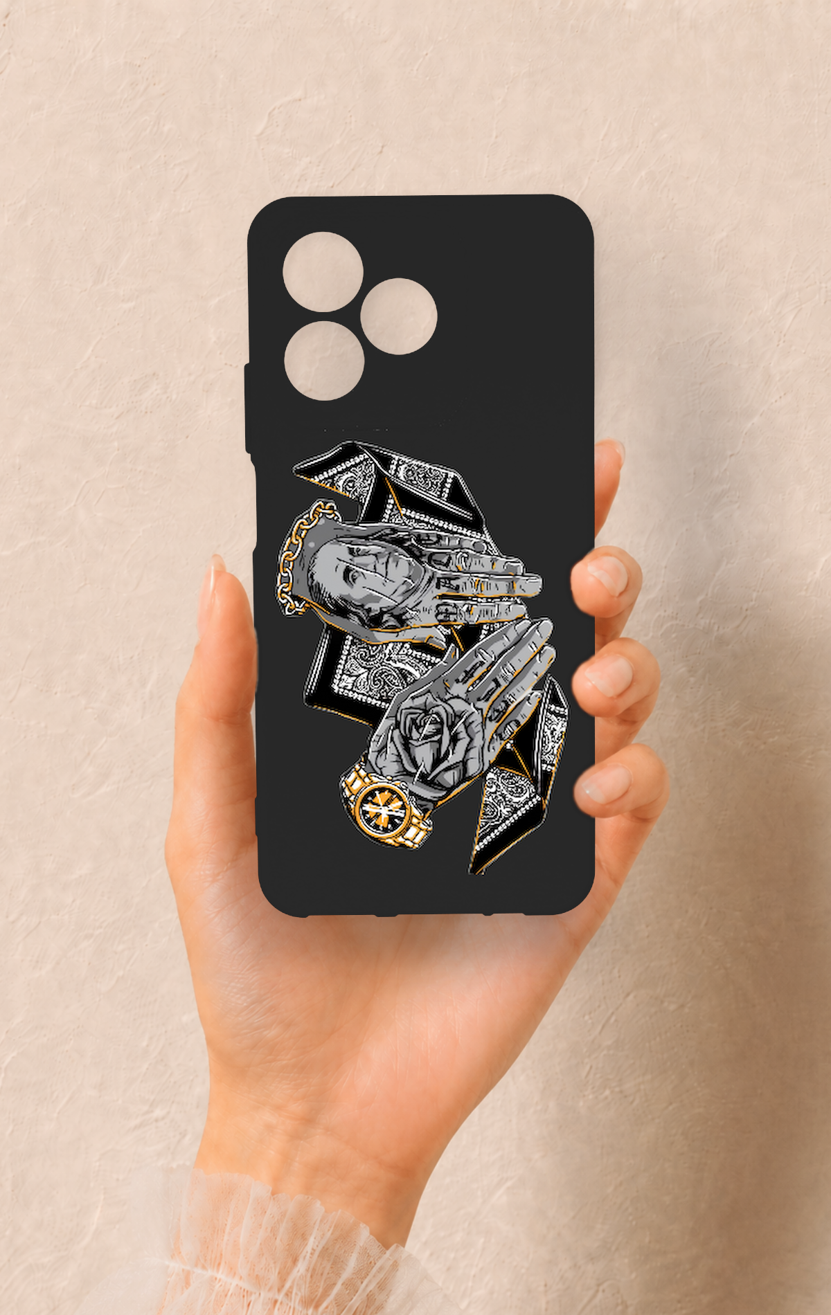 Realme C53 Uyumlu Self Made Desenli Silikon Kılıf