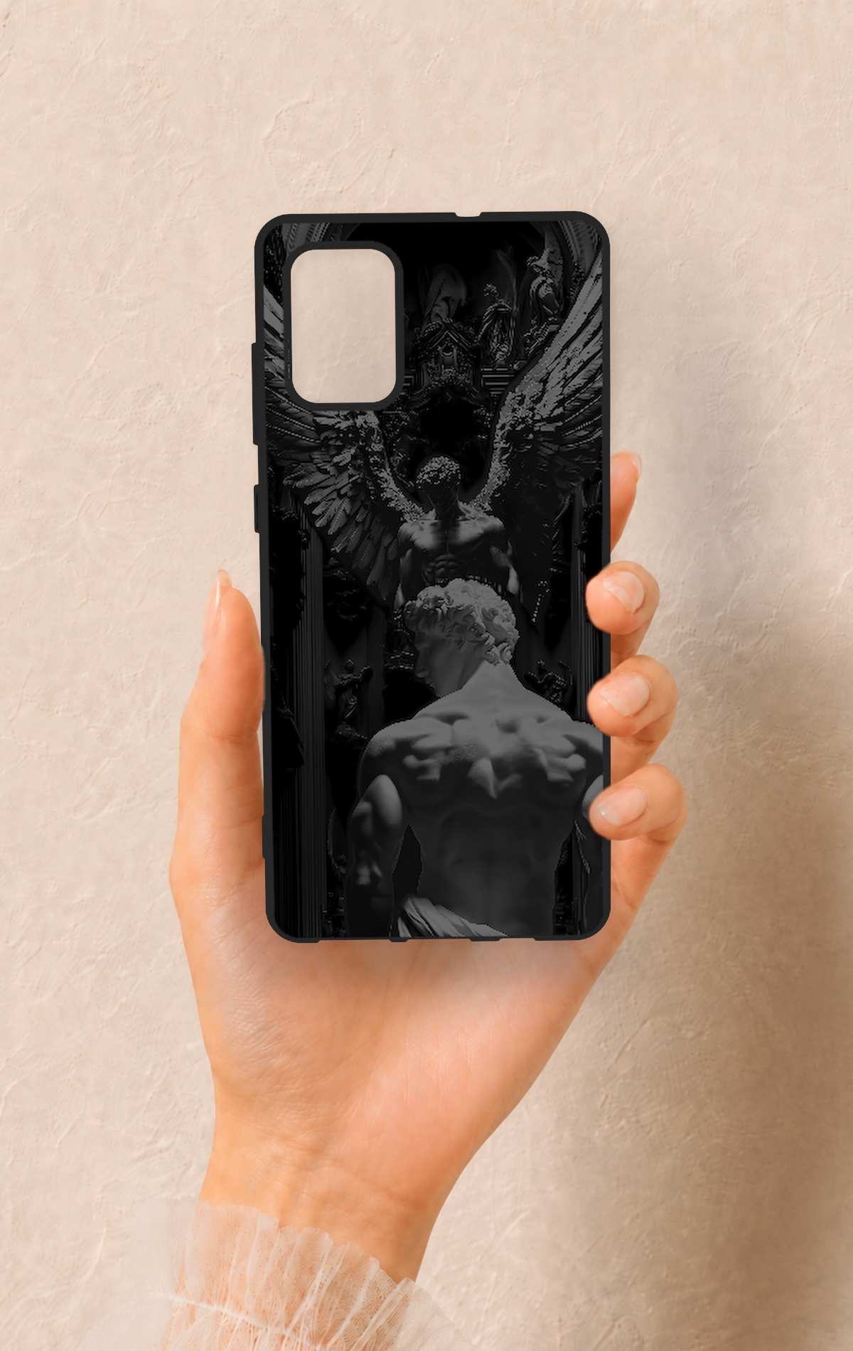 Samsung-A71 Uyumlu Icarus Desenli Silikon Kılıf