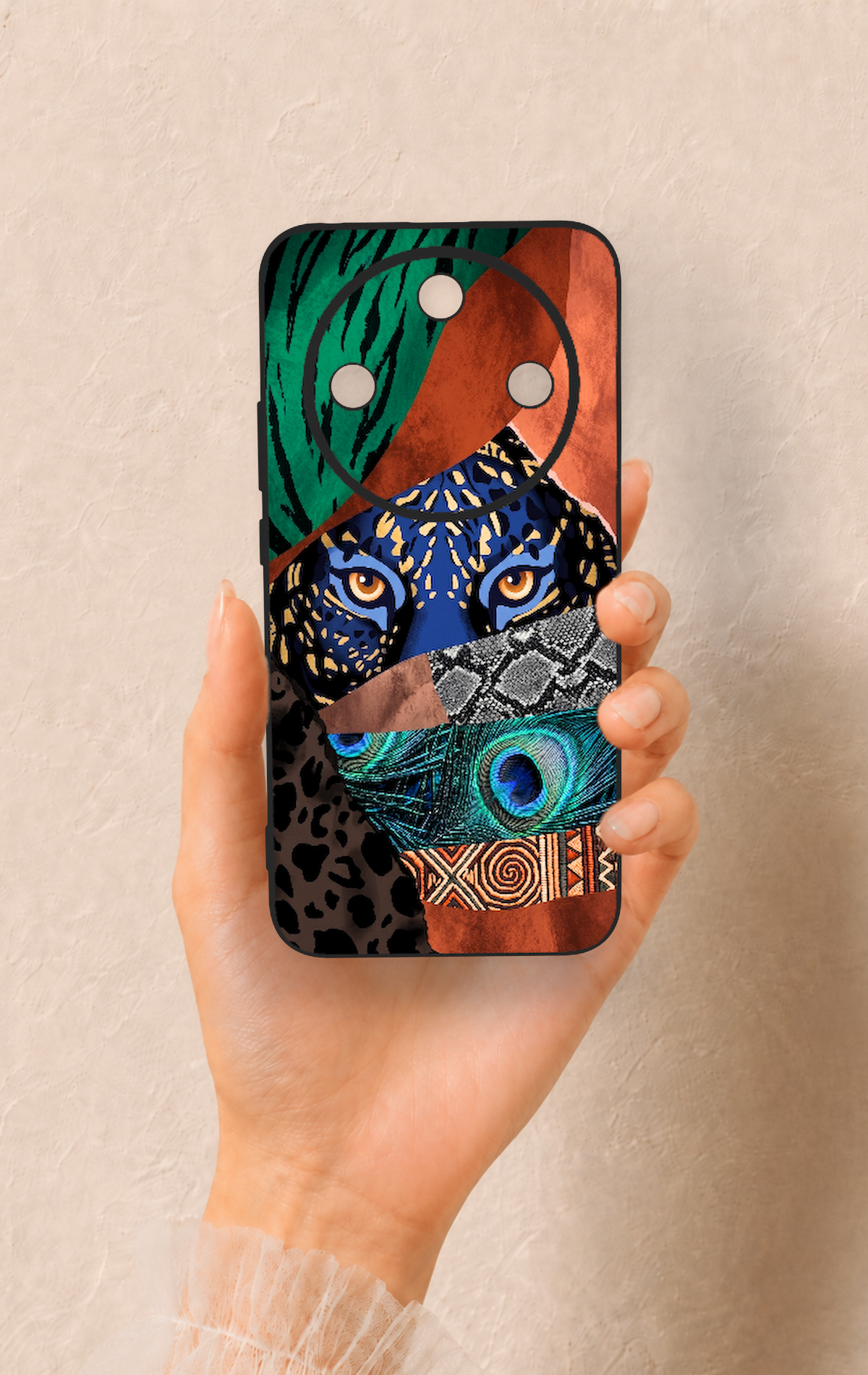 Honor Magic 8 Lite Uyumlu Amazon Kaplan Desenli Silikon Kılıf