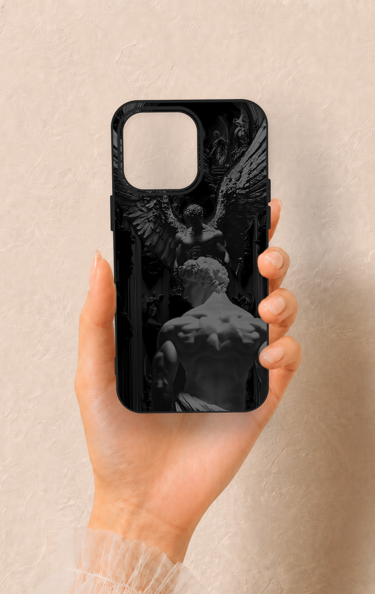 iPhone 15 Pro Max Uyumlu Icarus Desenli Silikon Kılıf