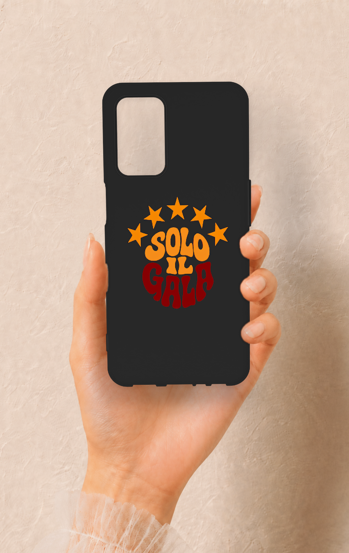 Oppo A55 Uyumlu Solo IL Gala Desenli Silikon Kılıf