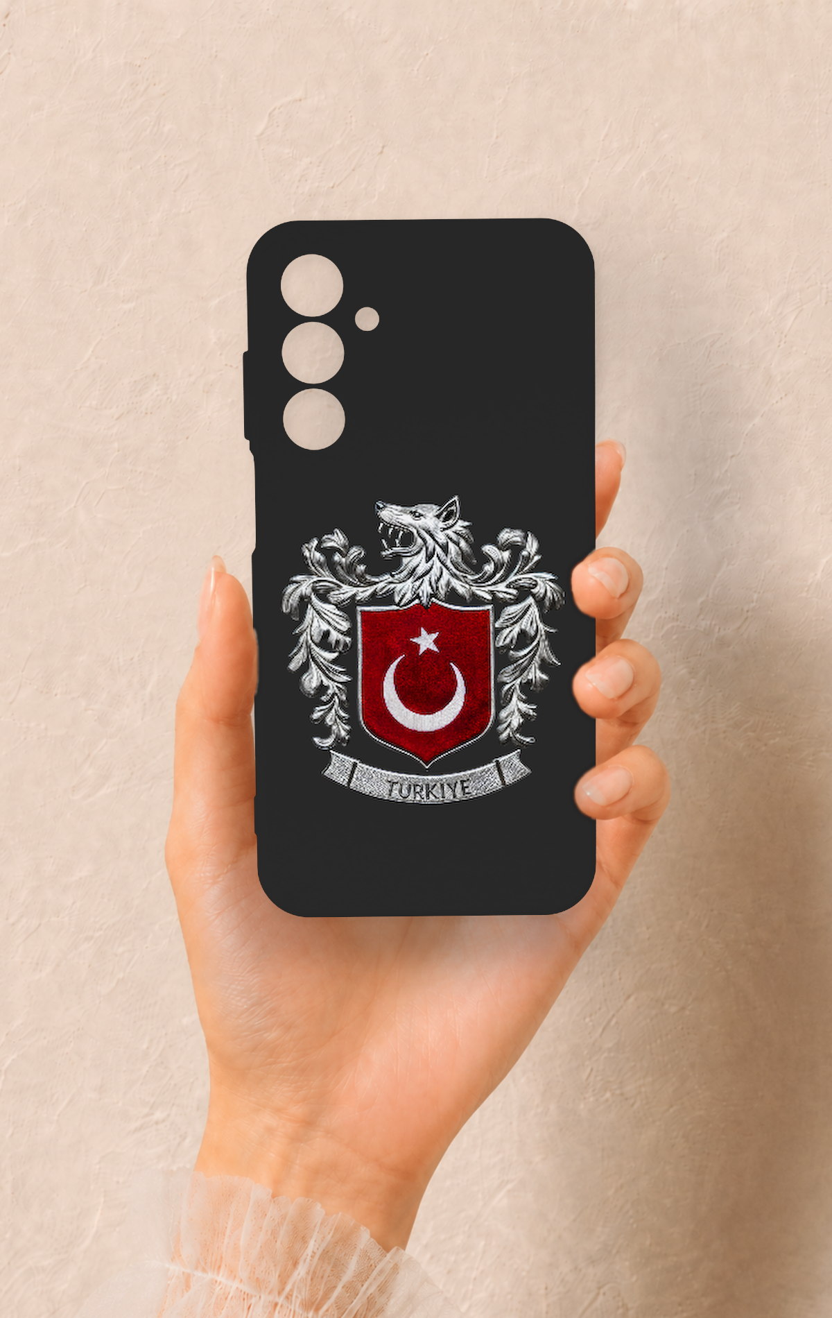 Samsung A25 Uyumlu Türk Arma Desenli Silikon Kılıf