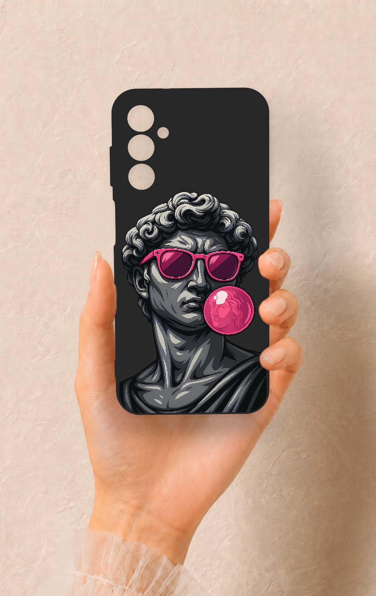 Samsung M14 Uyumlu Pop David Desenli Silikon Kılıf