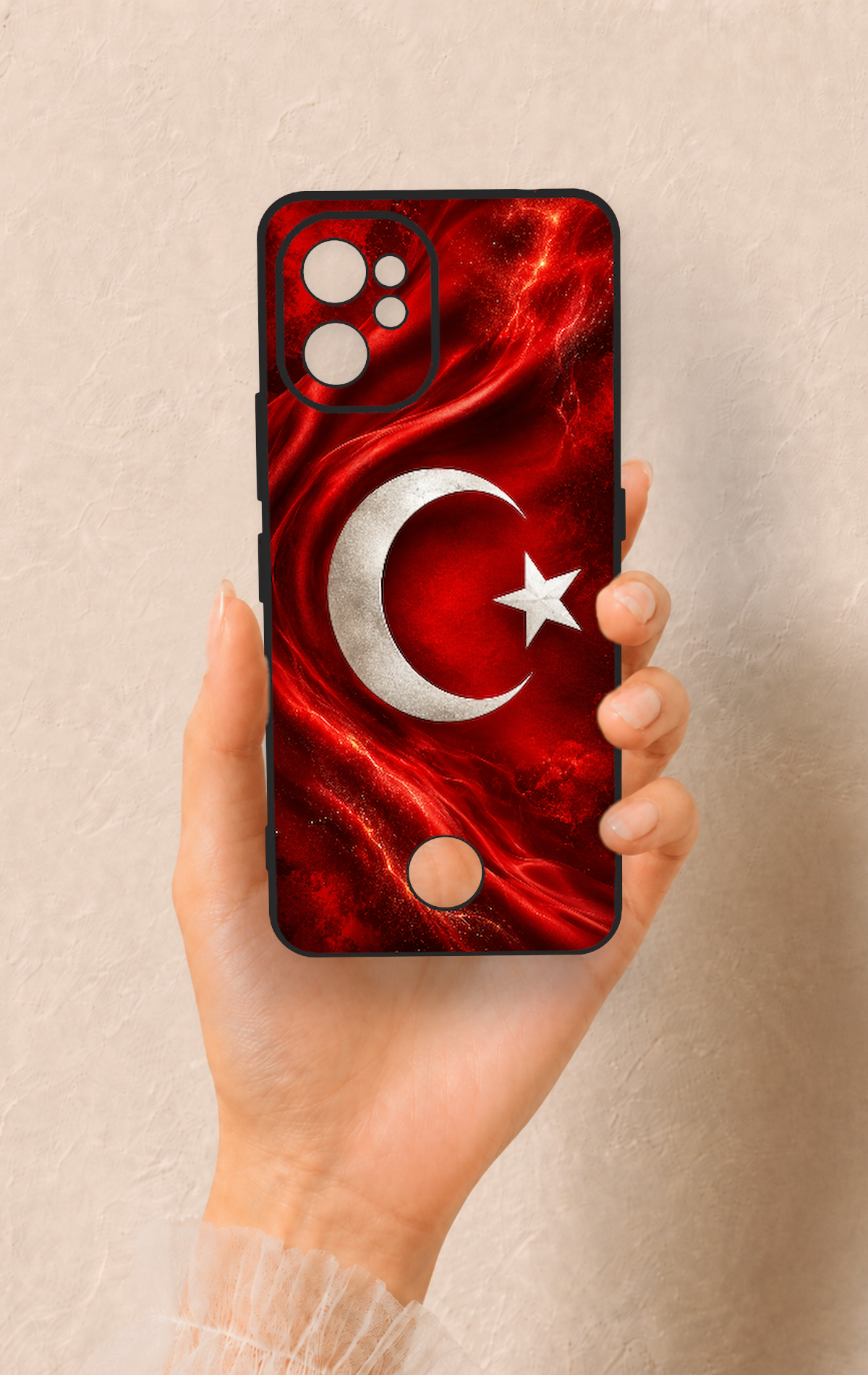 Reeder S19 Max Pro Uyumlu Türk Bayrağı Desenli Silikon Kılıf