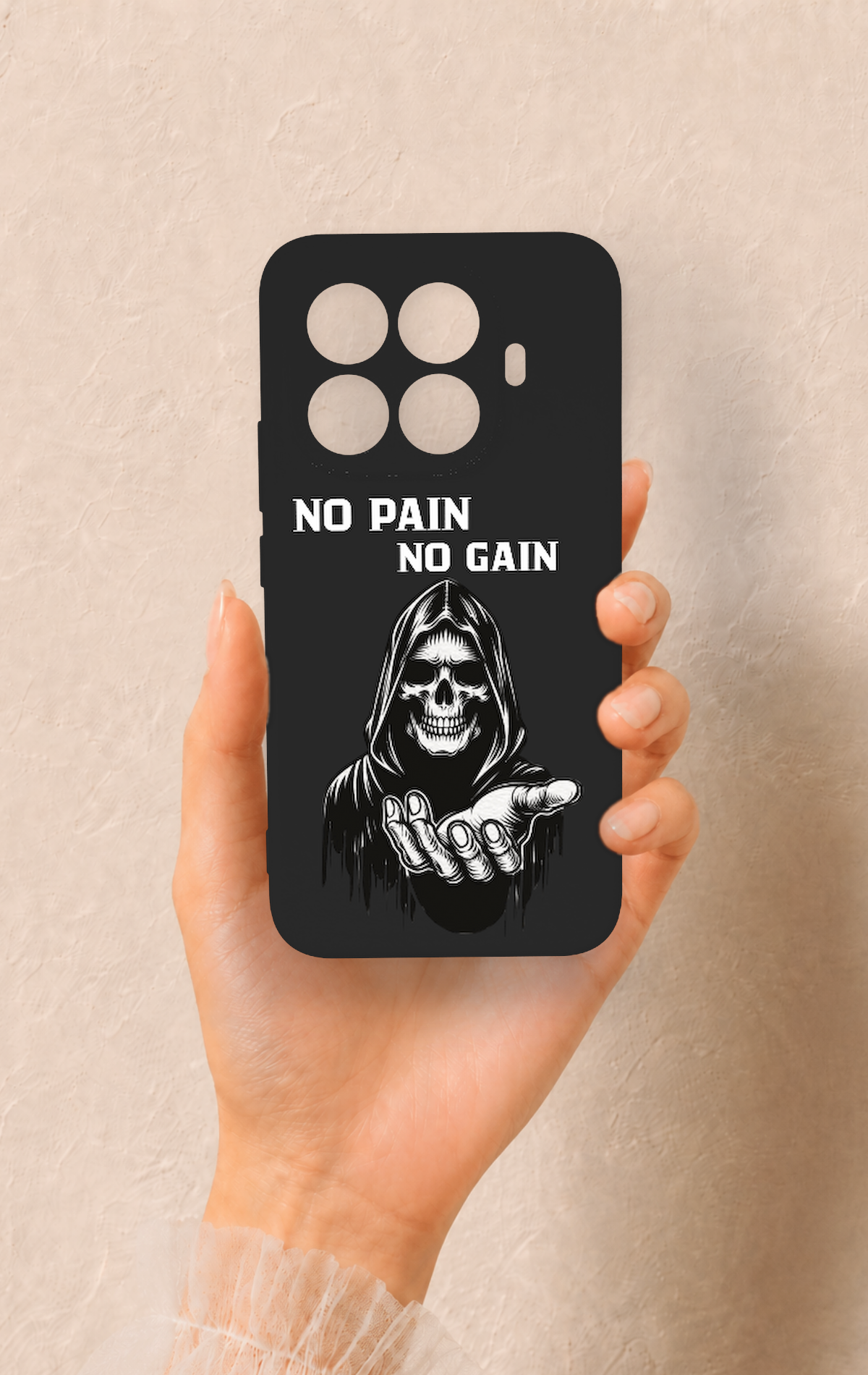 Mi 15T PRO Uyumlu No Pain No Gain Desenli Silikon Kılıf