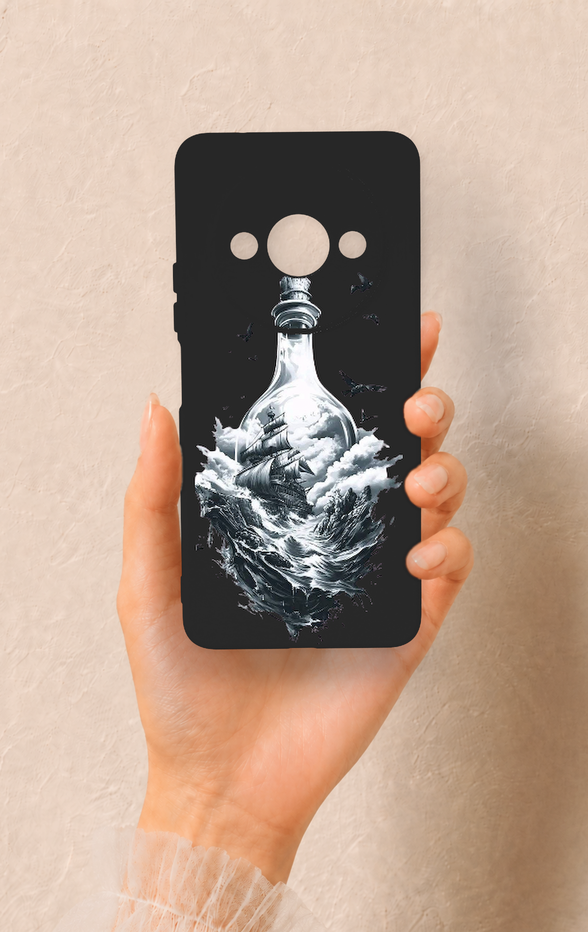 Redmi A3 Uyumlu Secret Sea Desenli Silikon Kılıf
