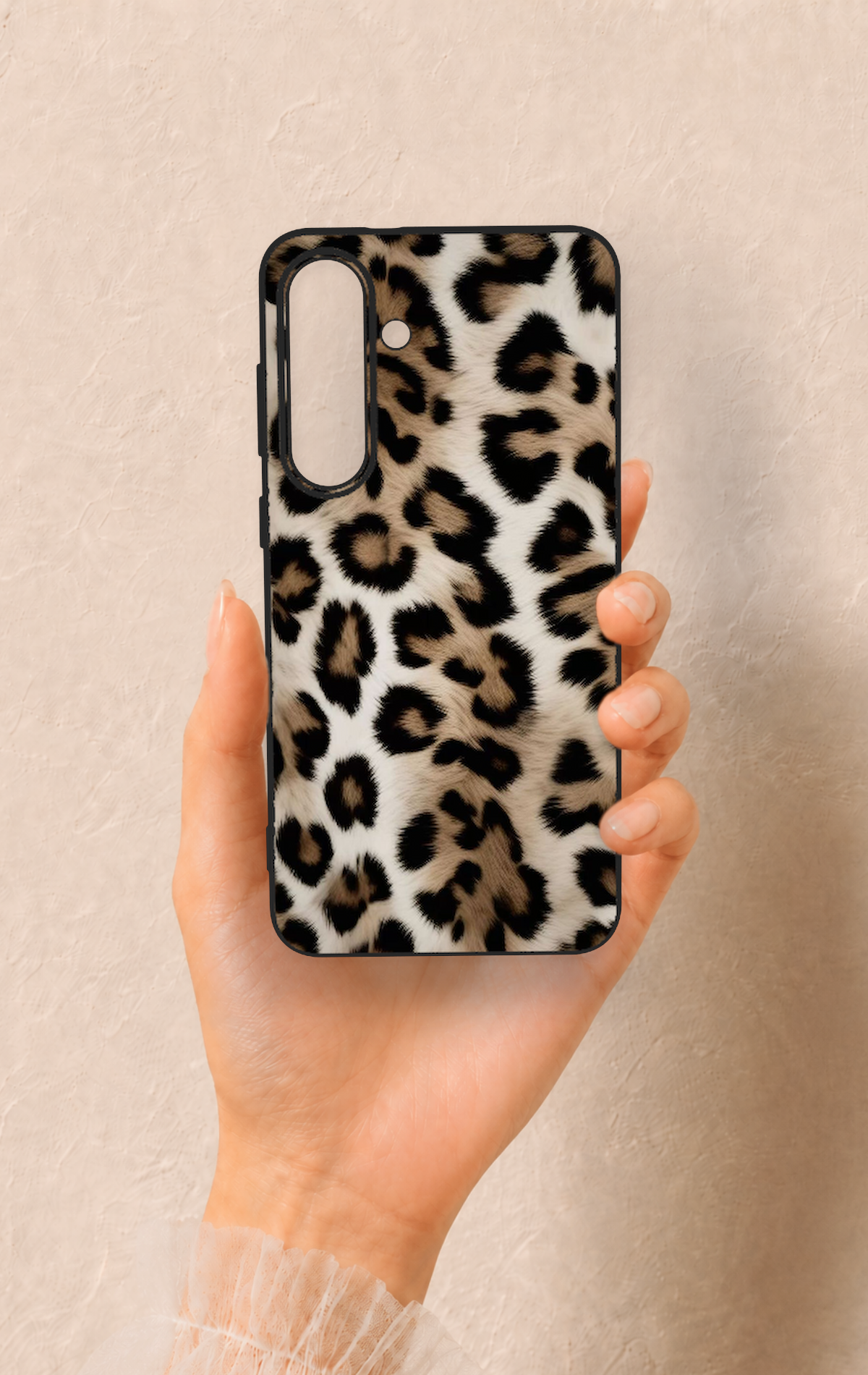 Samsung S25Fe Uyumlu Leopar Derisi Desenli Silikon Kılıf