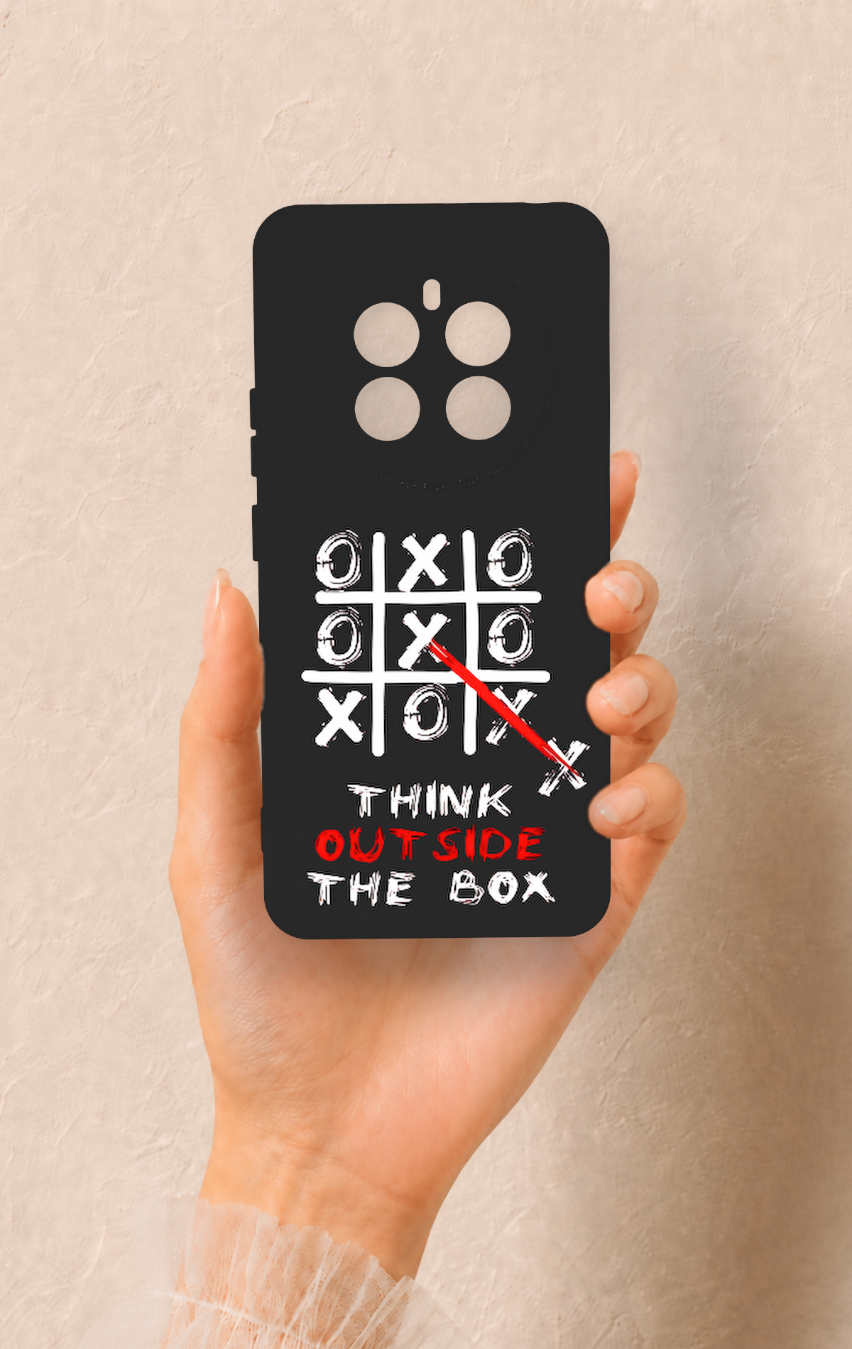 Realme 12 4G Uyumlu Out Side The Box Desenli Silikon Kılıf