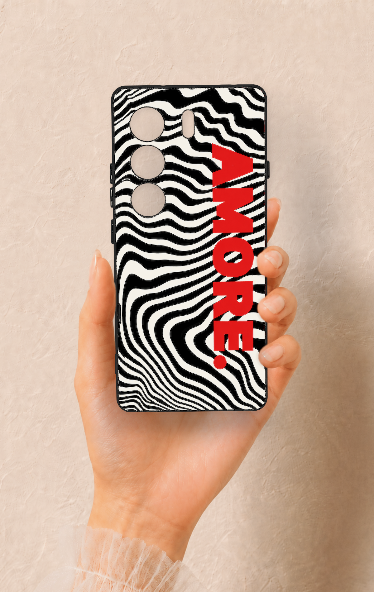 Tecno Camon 40 4G Uyumlu Zebra Amore Desenli Silikon Kılıf