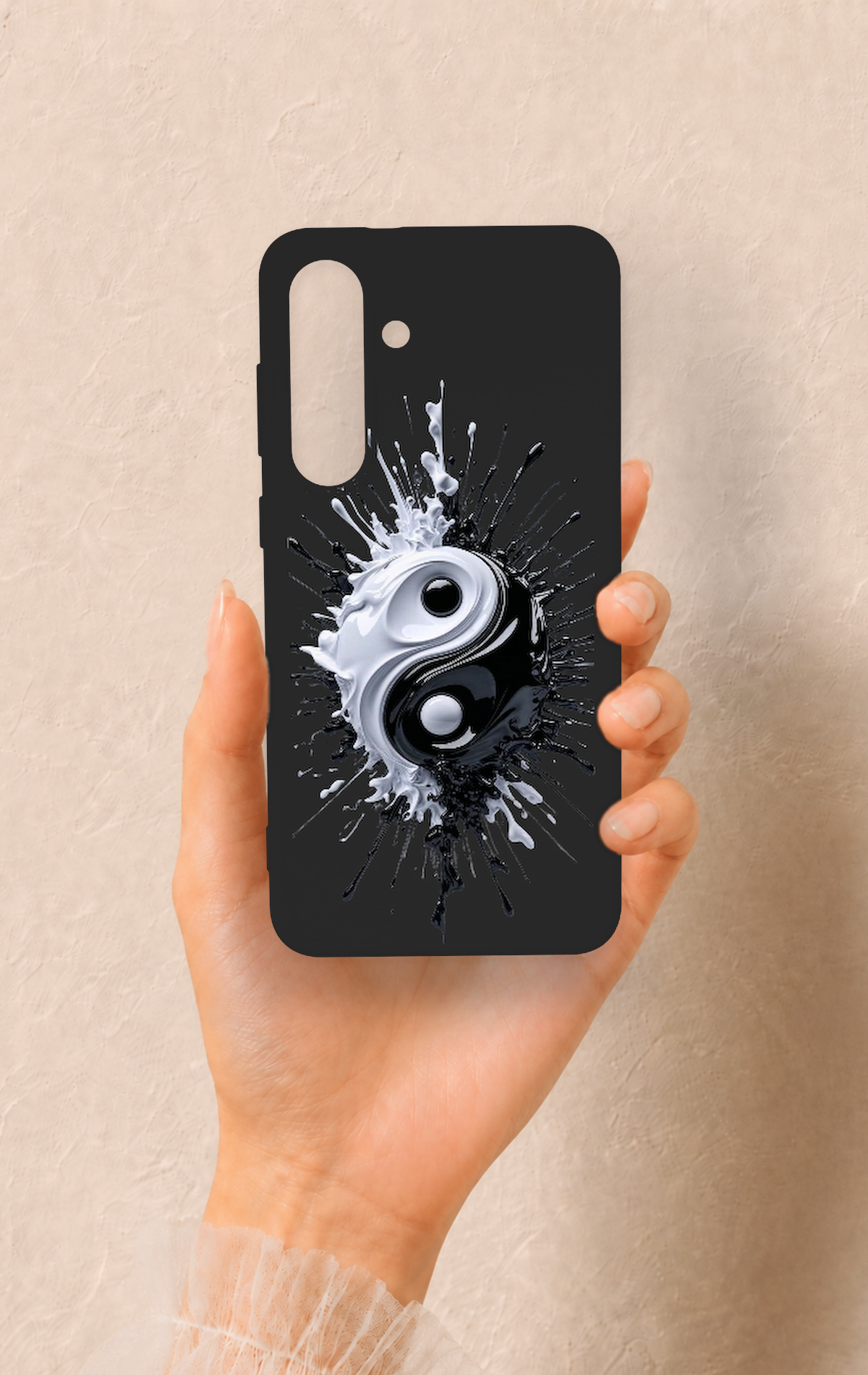 Samsung S25Fe Uyumlu İyi ve Kötü Desenli Silikon Kılıf