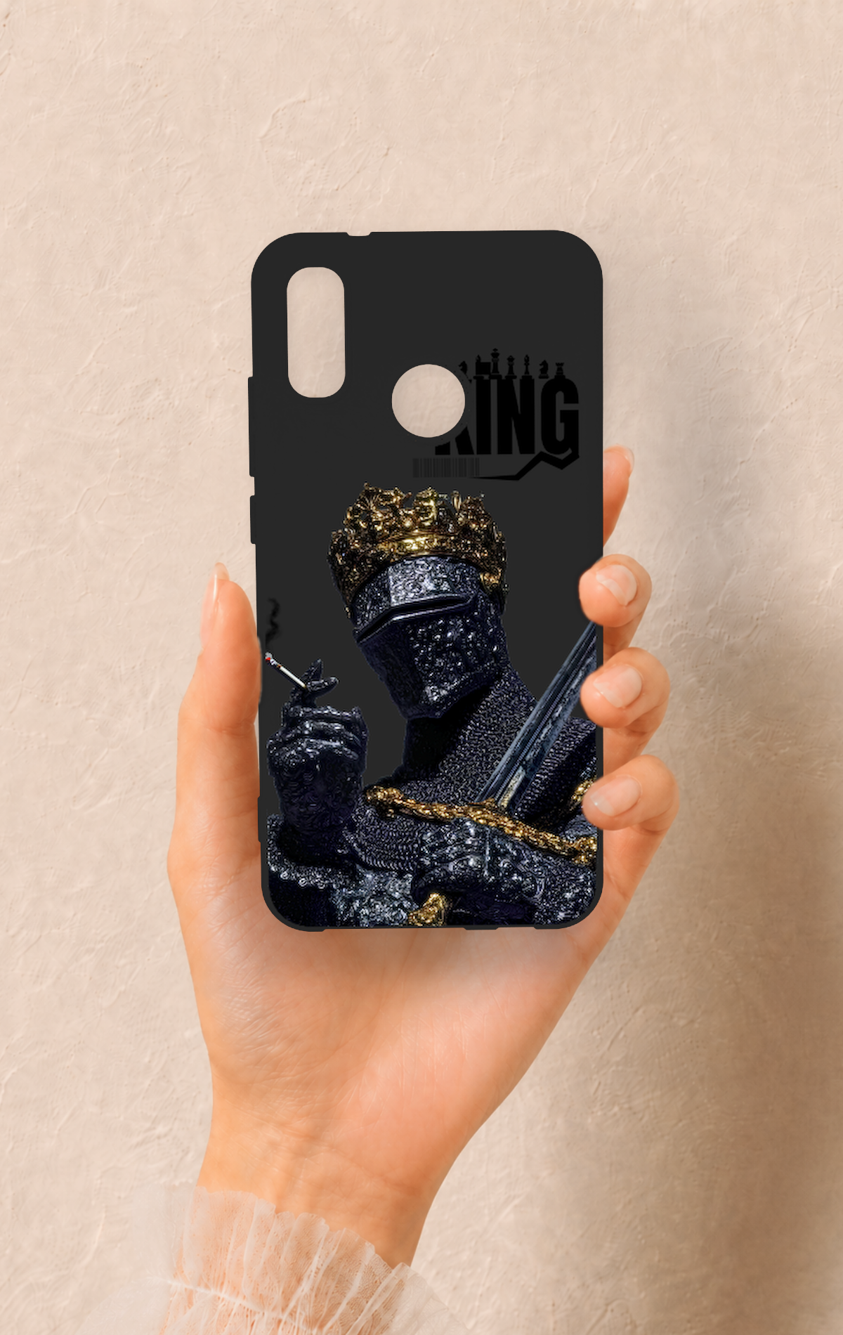 Huawei P20 Lite Uyumlu King Desenli Silikon Kılıf