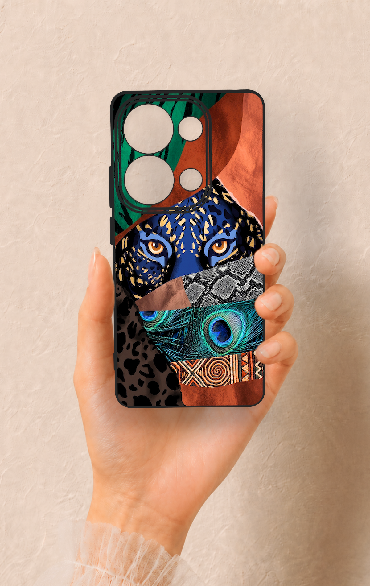 Redmi Note 13 Pro 4G Uyumlu Amazon Kaplan Desenli Silikon Kılıf