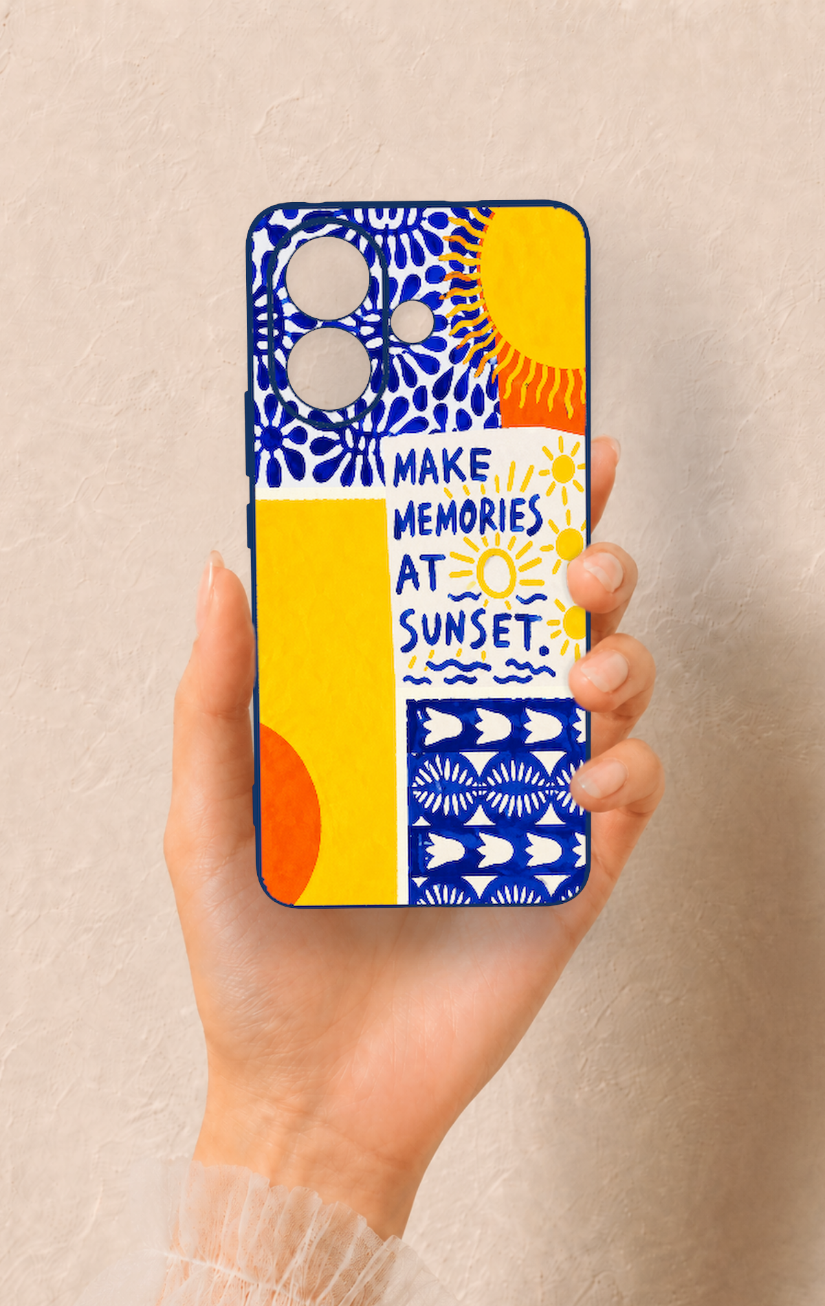Vivo V60 Lite Uyumlu Sunset Desenli Silikon Kılıf