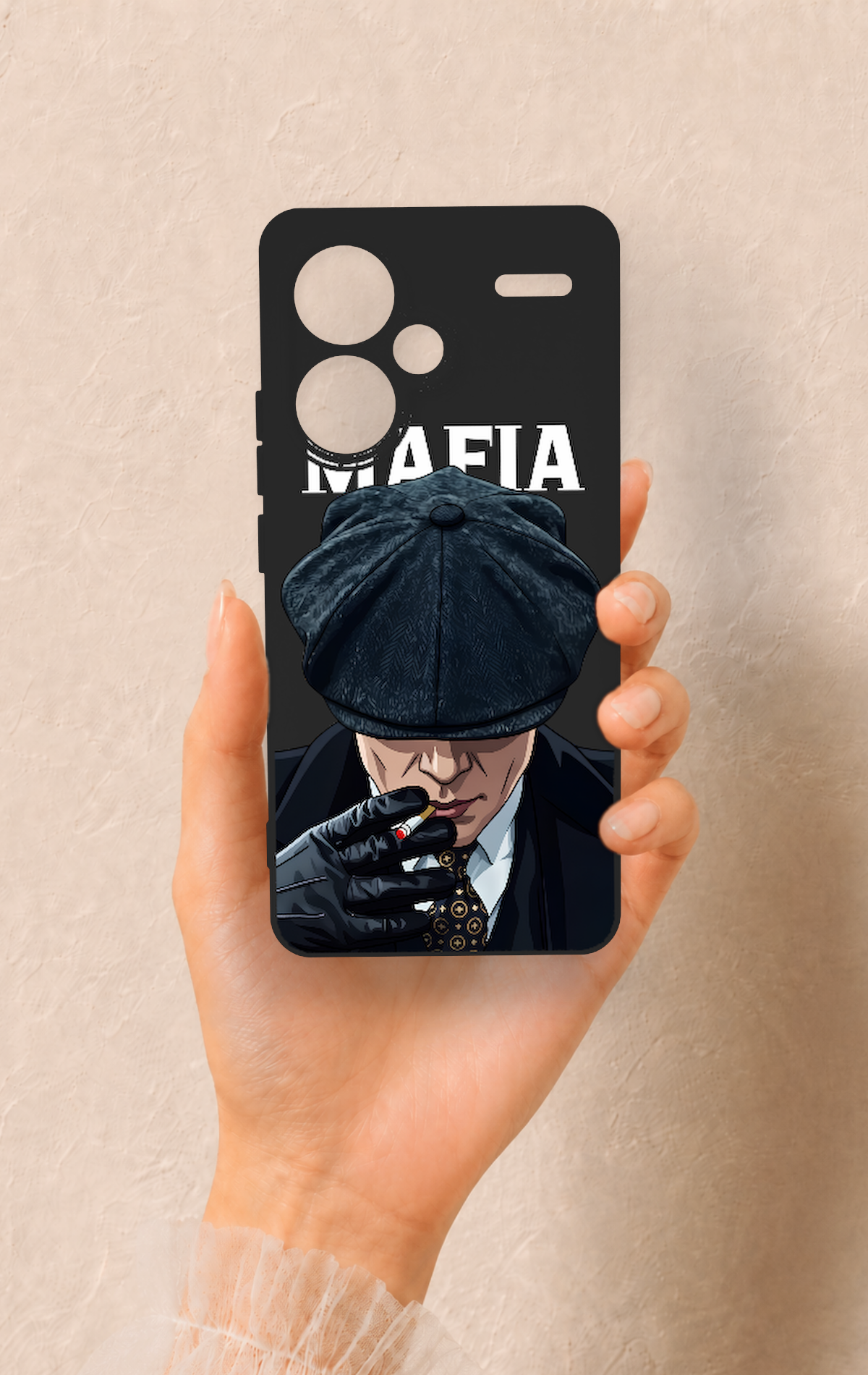 Redmi Note 13 Pro Plus Uyumlu MAFIA Desenli Silikon Kılıf