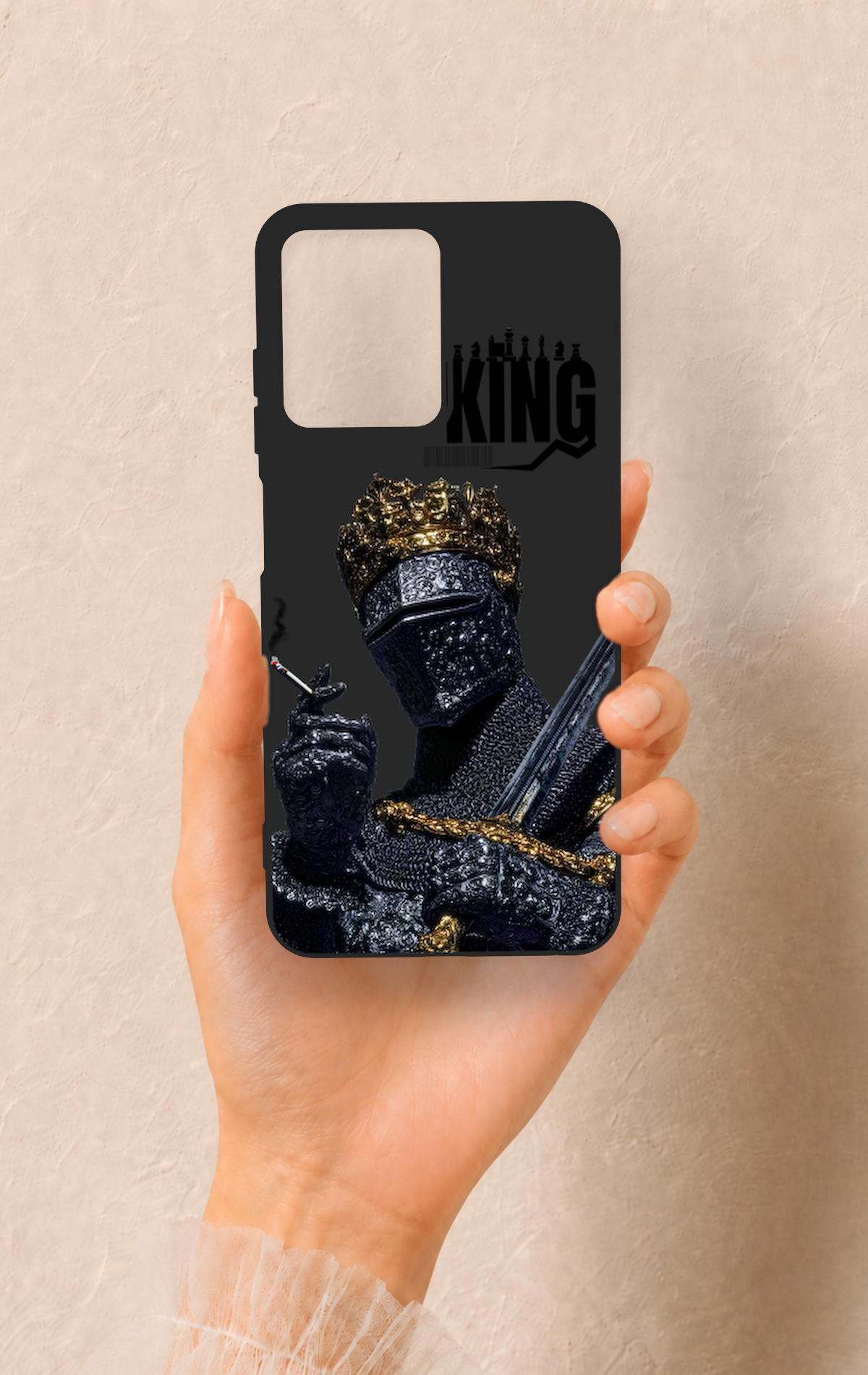 Casper Via M40 Uyumlu King Desenli Silikon Kılıf