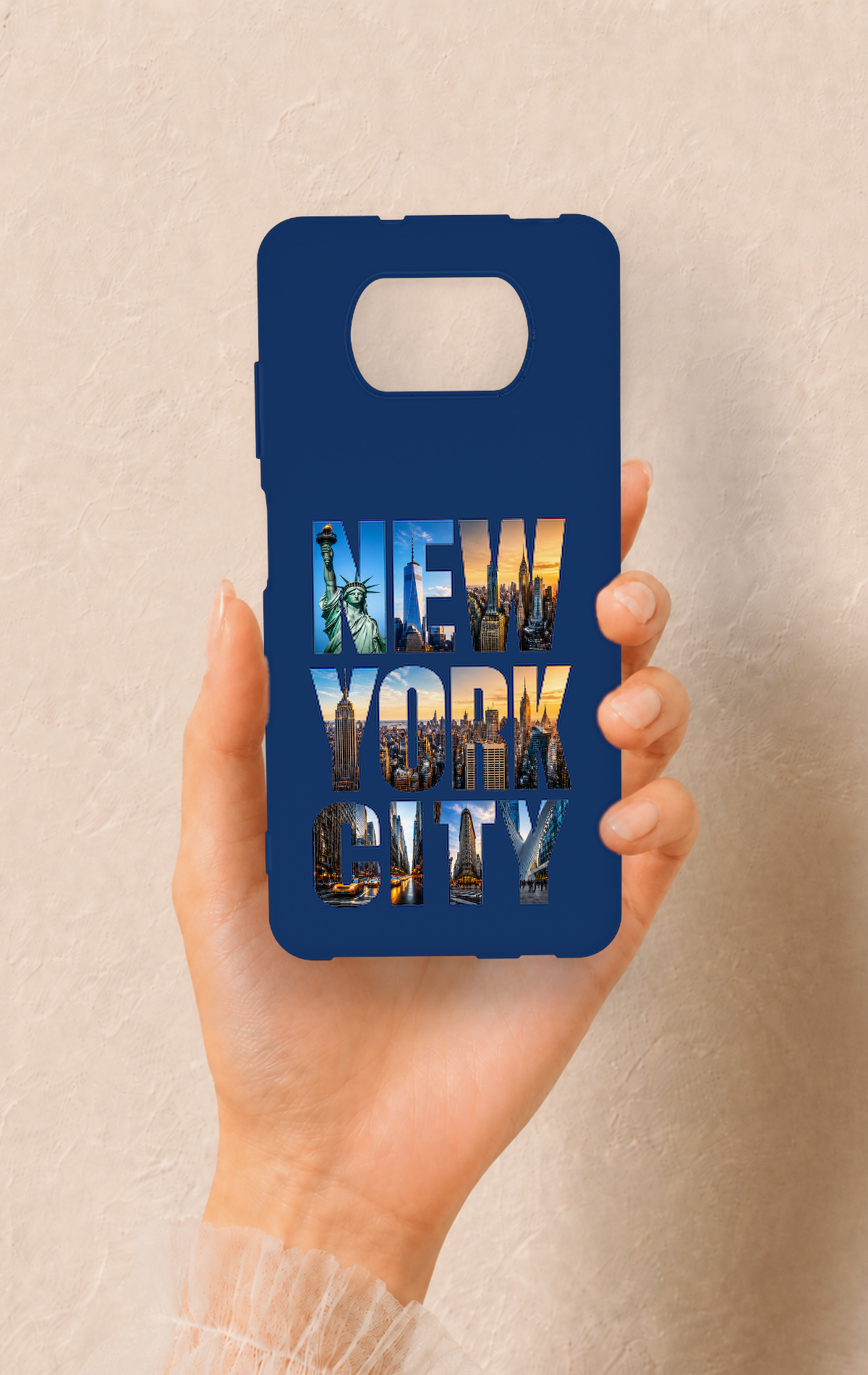 Poco X3 Uyumlu New York City Desenli Silikon Kılıf