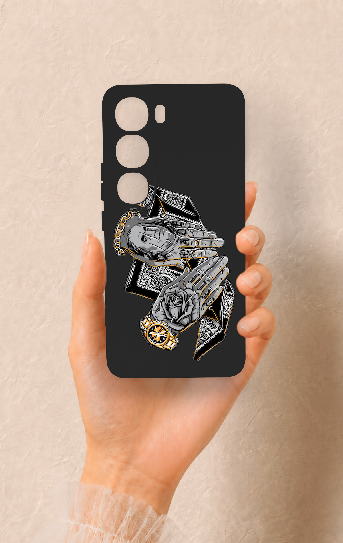 Vivo V40 Lite 5G Uyumlu Self Made Desenli Silikon Kılıf