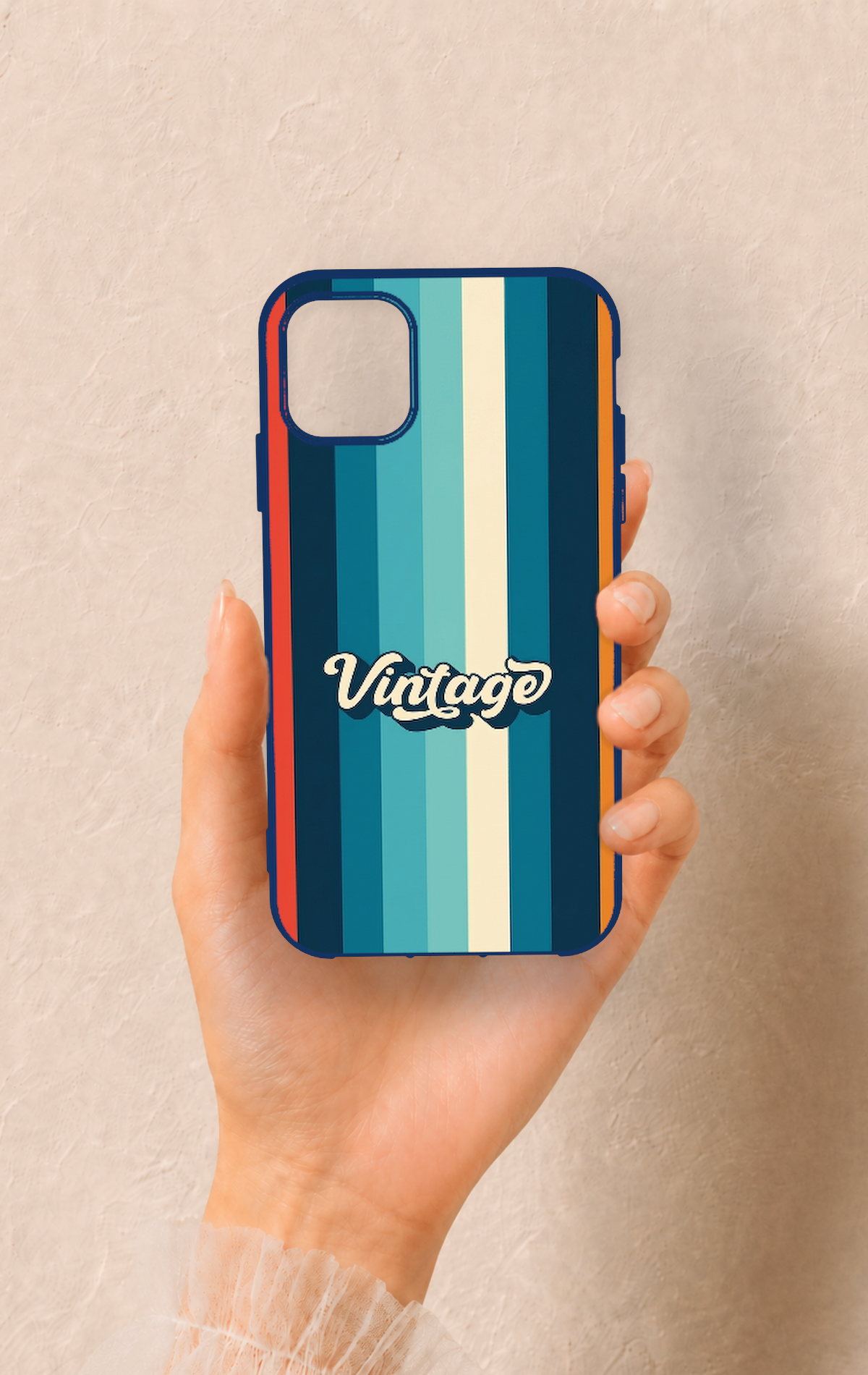 iPhone 11 Uyumlu Vintage Desenli Silikon Kılıf