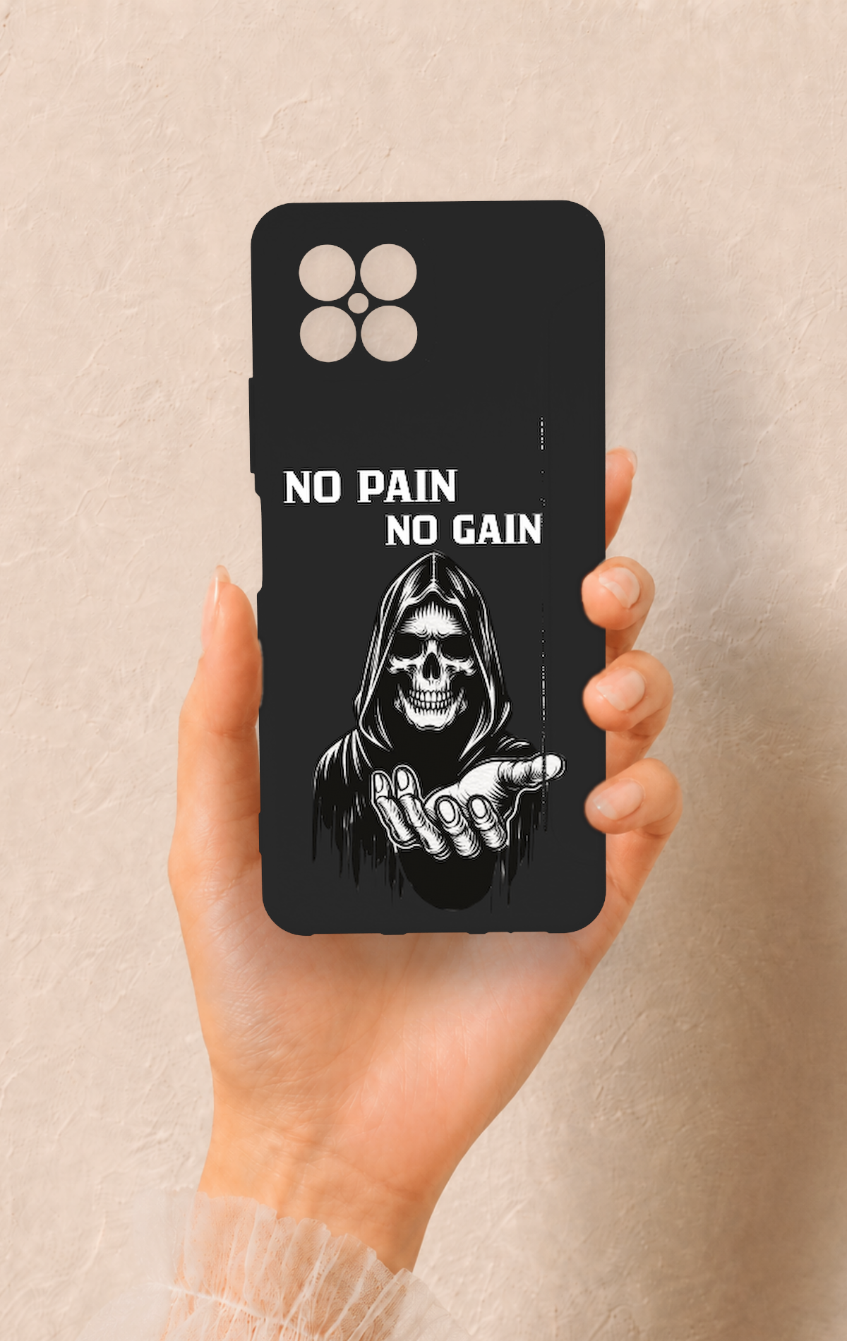 Omix X600 Uyumlu No Pain No Gain Desenli Silikon Kılıf