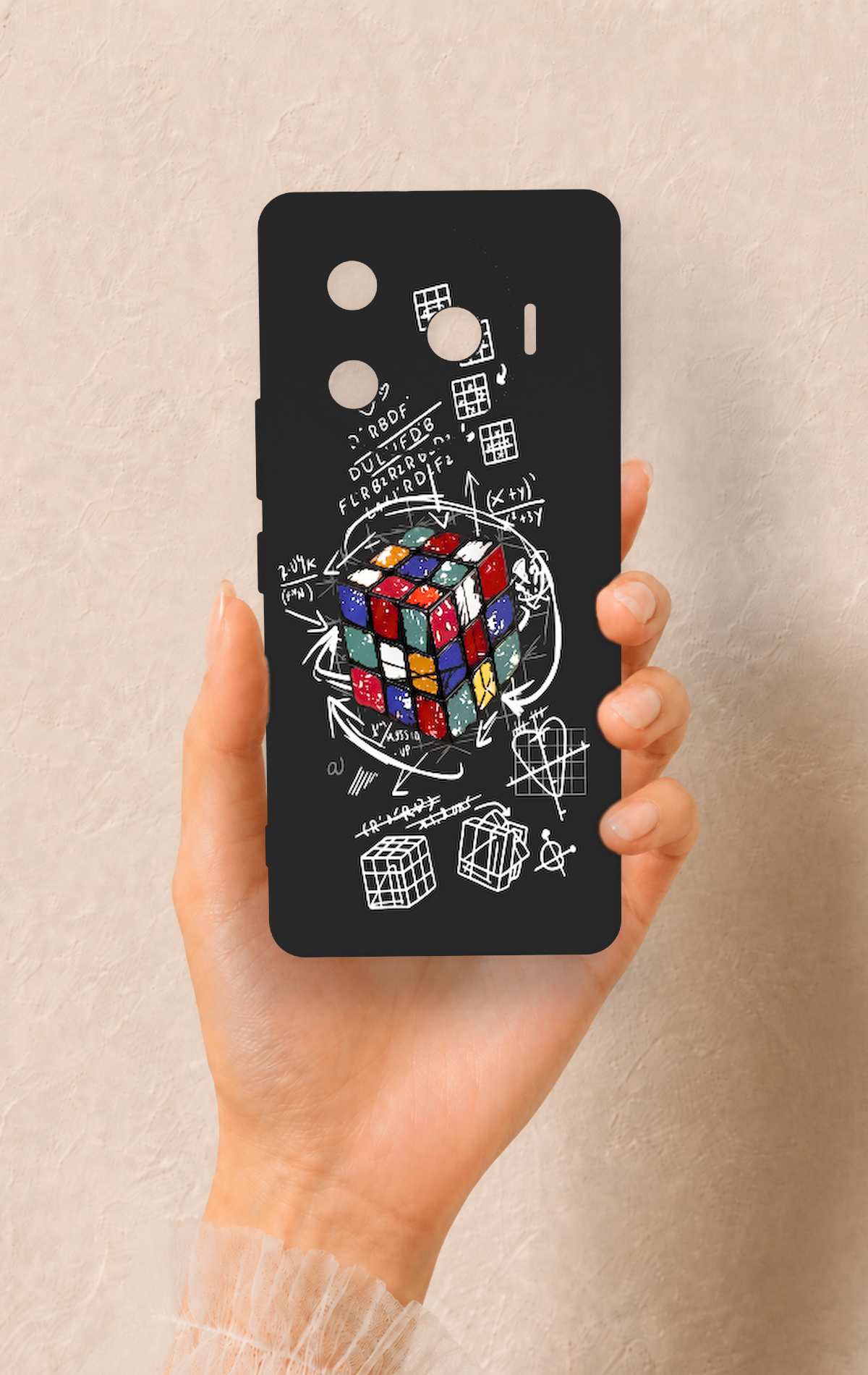Tecno Camon 30 Pro 5G Uyumlu Rubik Küb Desenli Silikon Kılıf