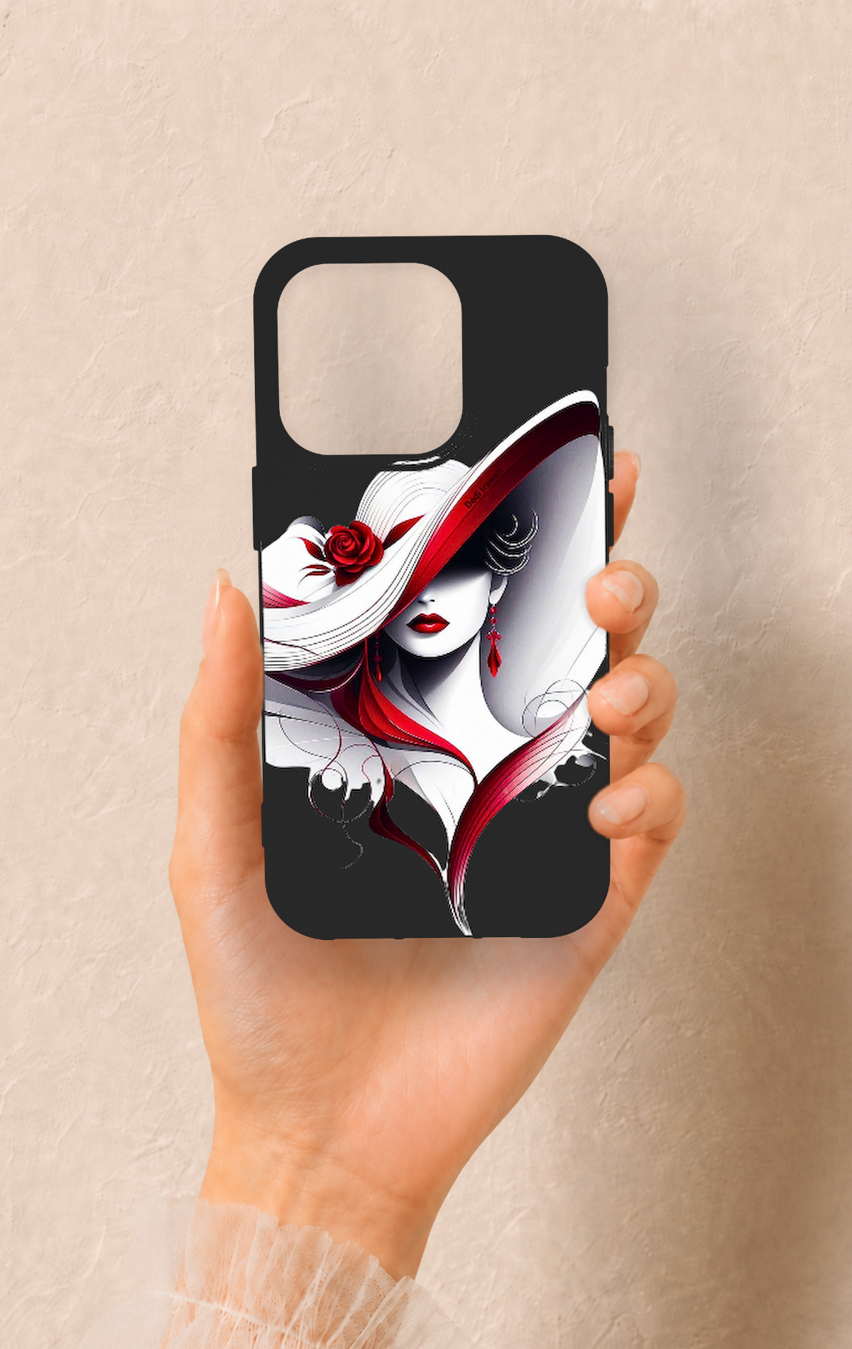 iPhone 14 Pro Uyumlu Matmazel Desenli Silikon Kılıf