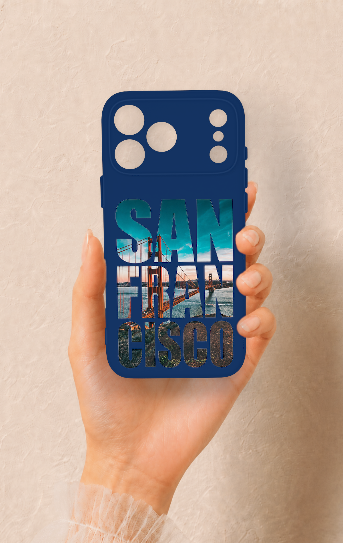 iPhone 17 Pro Max Uyumlu San Francisco Desenli Silikon Kılıf