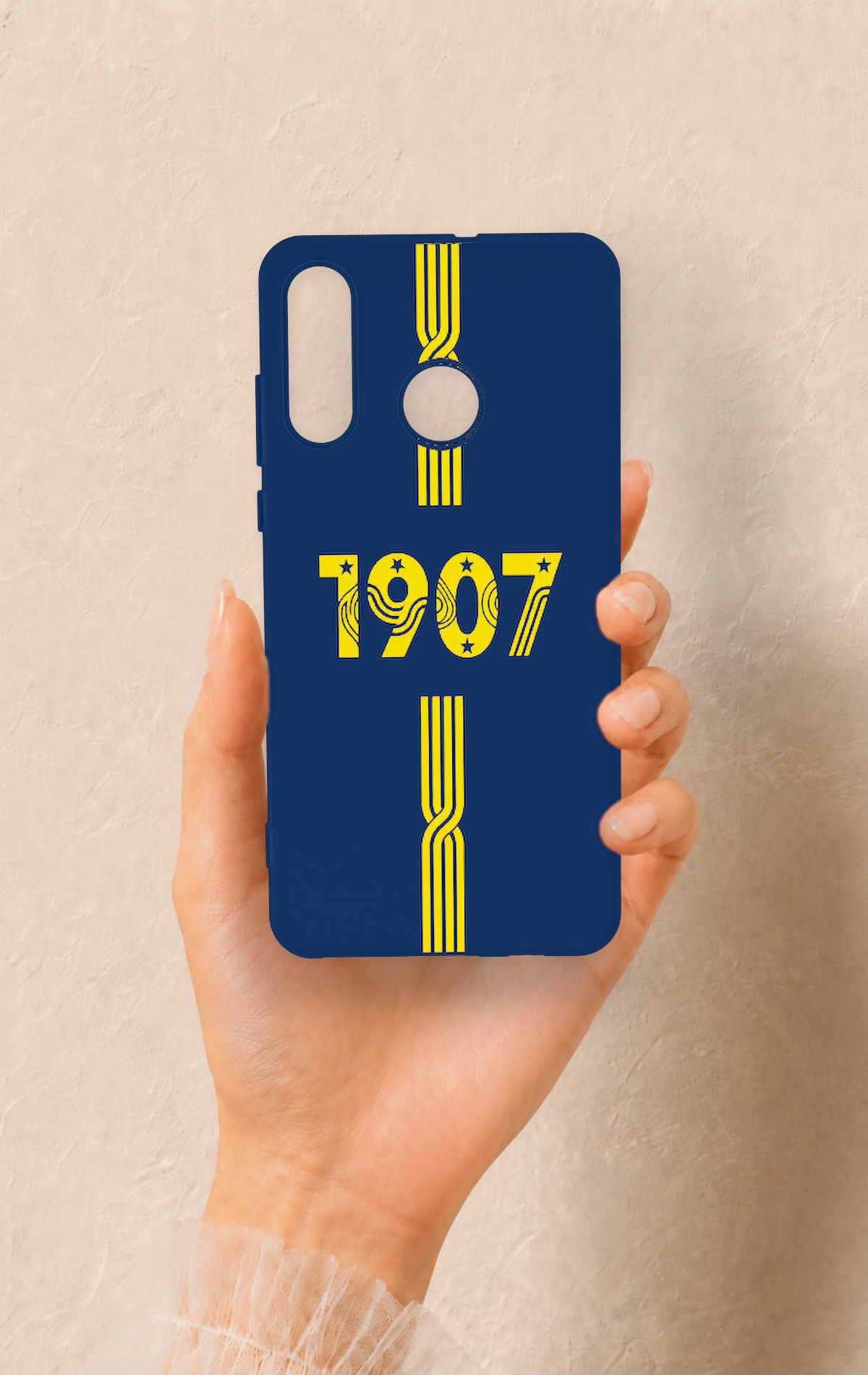 Huawei P30 Lite Uyumlu 1907 Kemer Desenli Silikon Kılıf