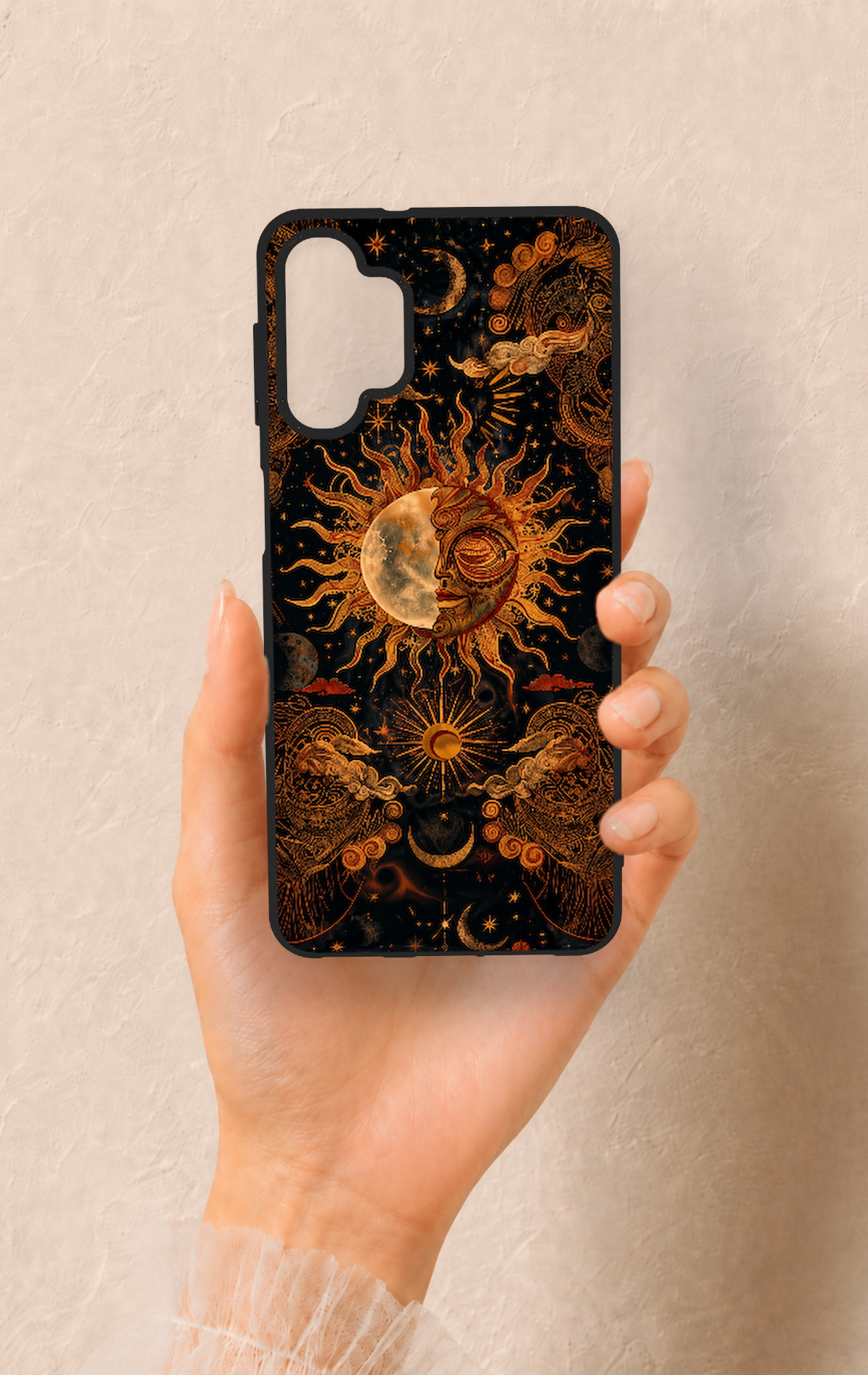 Samsung A32 Uyumlu Mistik Güneş Desenli Silikon Kılıf