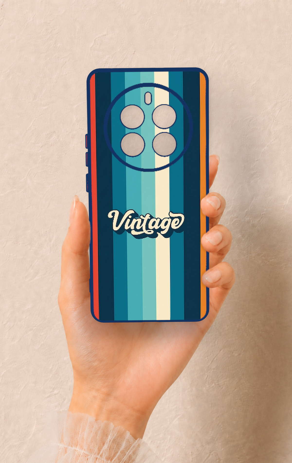Realme 12 Pro Uyumlu Vintage Desenli Silikon Kılıf